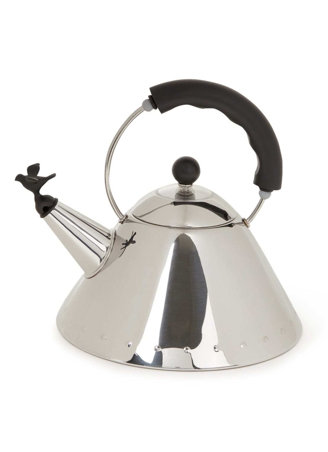 Alessi 9093 fluitketel 2 liter - voorkant 2 zilver
