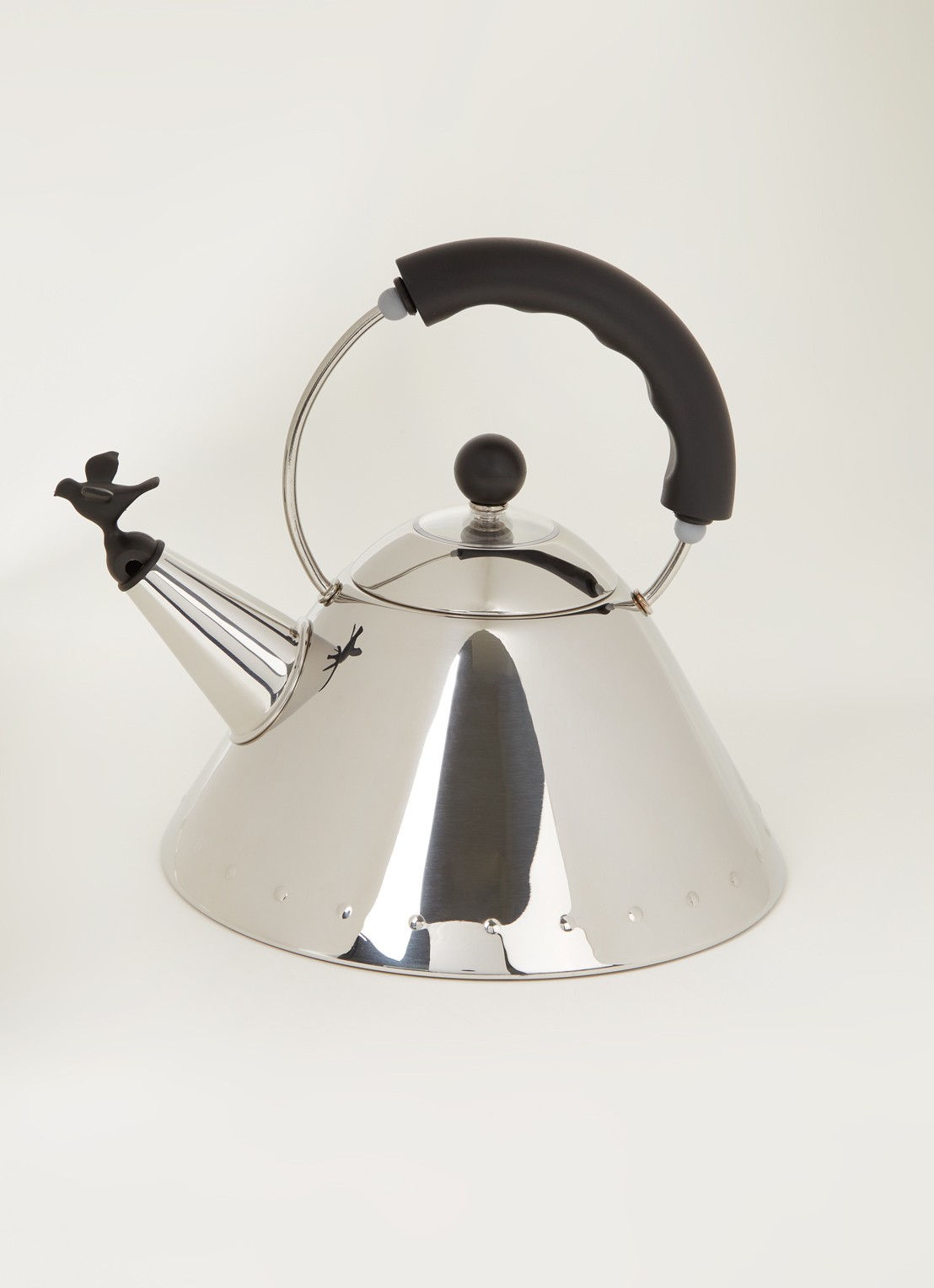 Alessi 9093 fluitketel 2 liter - voorkant 3 zilver