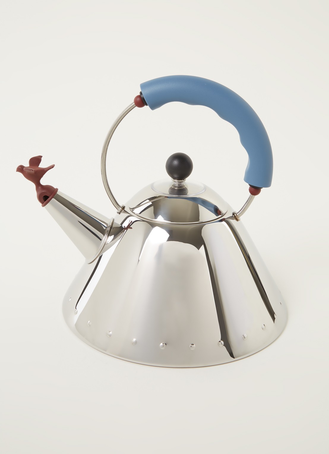 Alessi 9093 fluitketel 2 liter  - voorkant 2 blauw