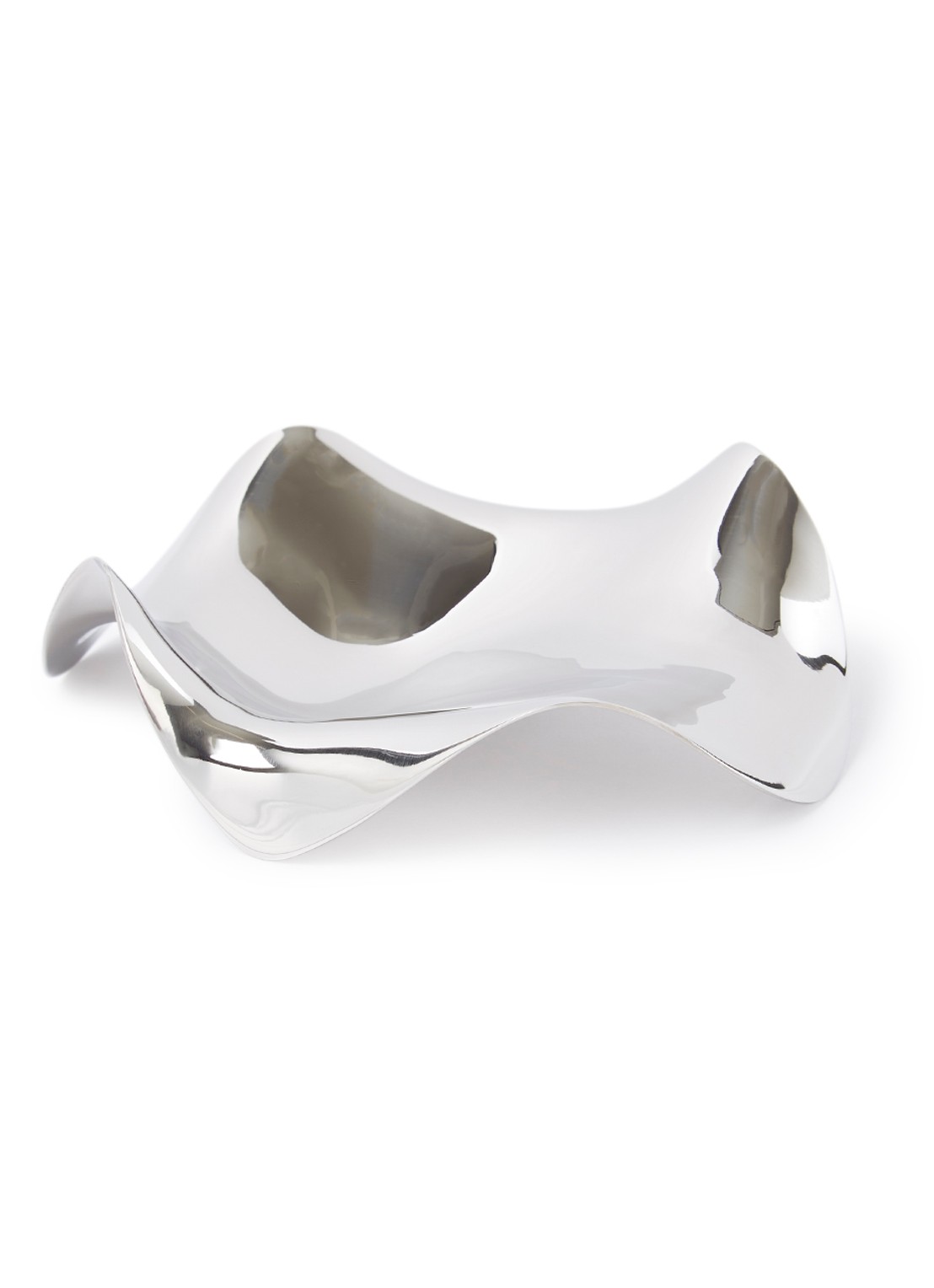 Alessi Blip lepelhouder - voorkant 2 zilver