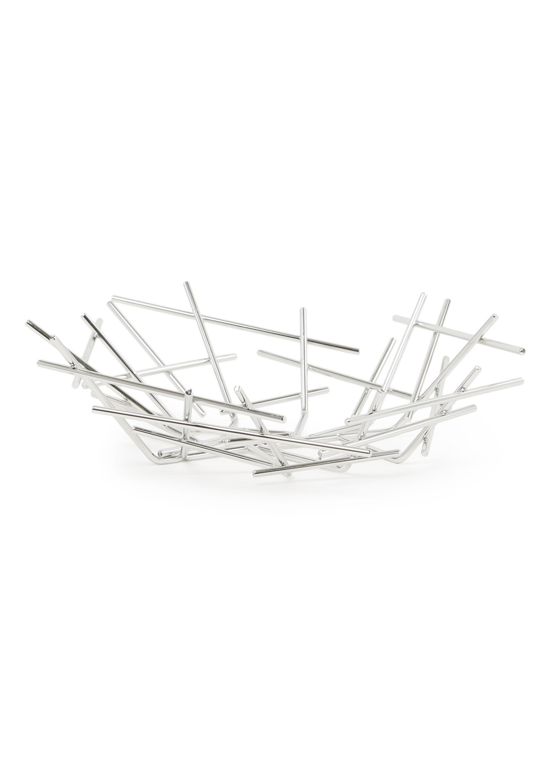 Alessi Blow Up fruitschaal 33 x 32 cm - voorkant 2 zilver