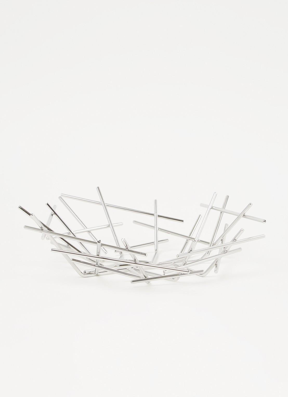 Alessi Blow Up fruitschaal 33 x 32 cm - voorkant 3 zilver