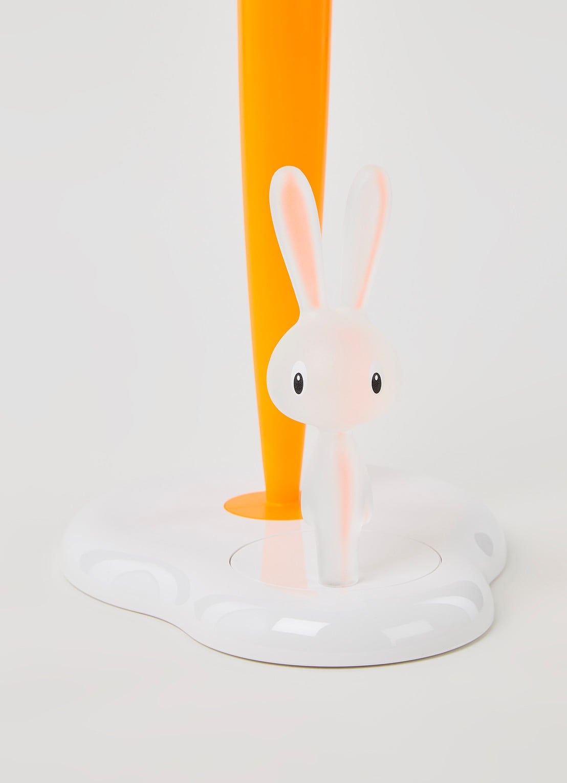 Alessi Bunny & Carrot keukenrolhouder  - detail 3 wit