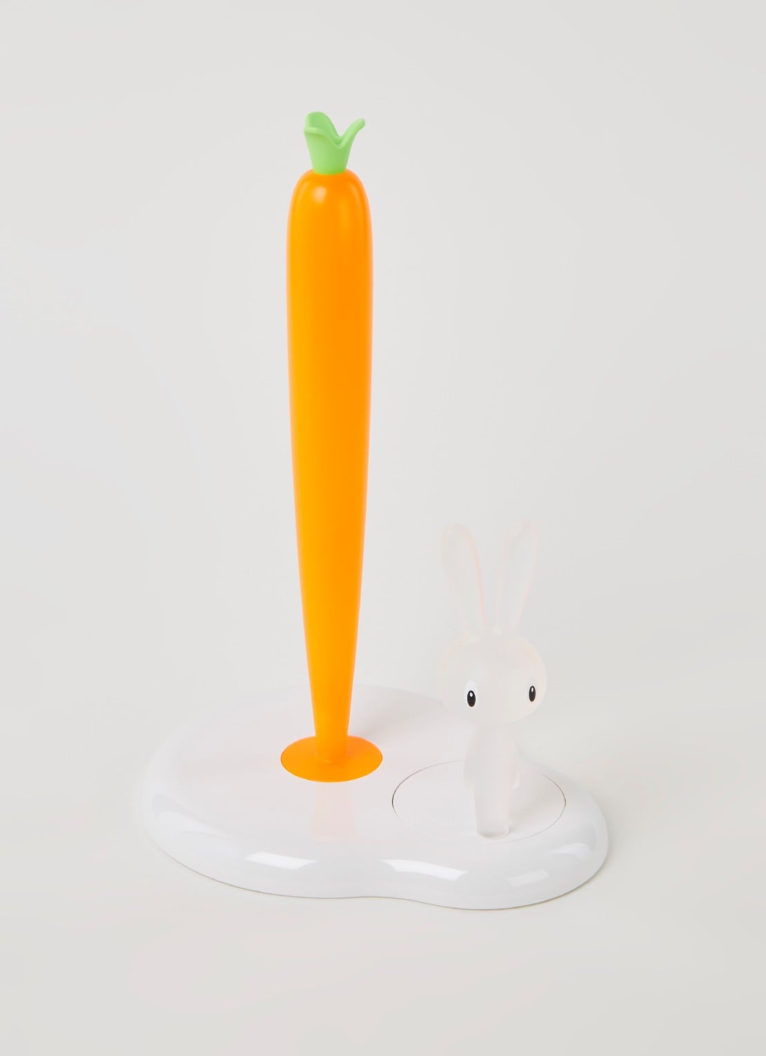 Alessi Bunny & Carrot keukenrolhouder  - voorkant 2 wit