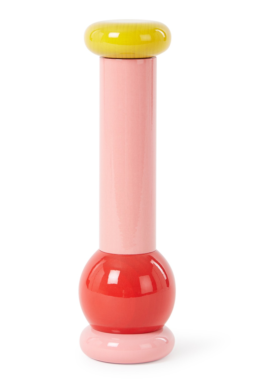 Alessi Castor zout-, peper- en kruidenmolen 23 cm - voorkant 2 roze