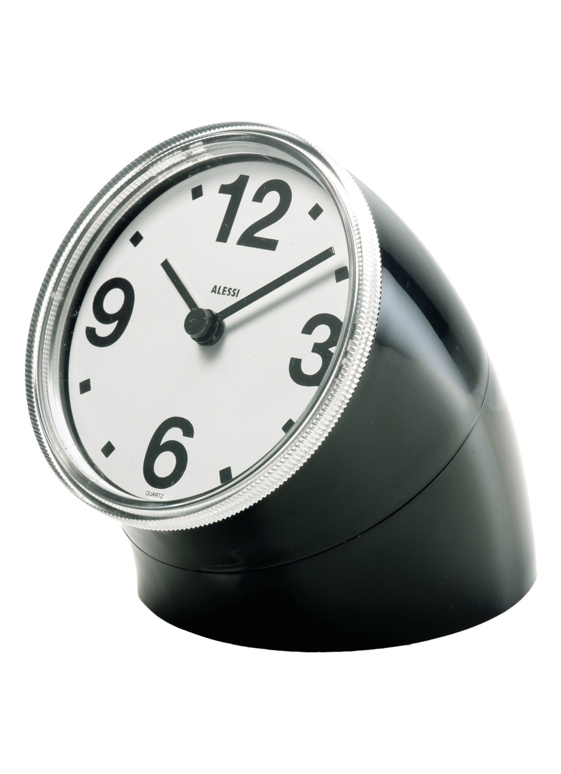 Alessi Cronotime klok  - voorkant zwart