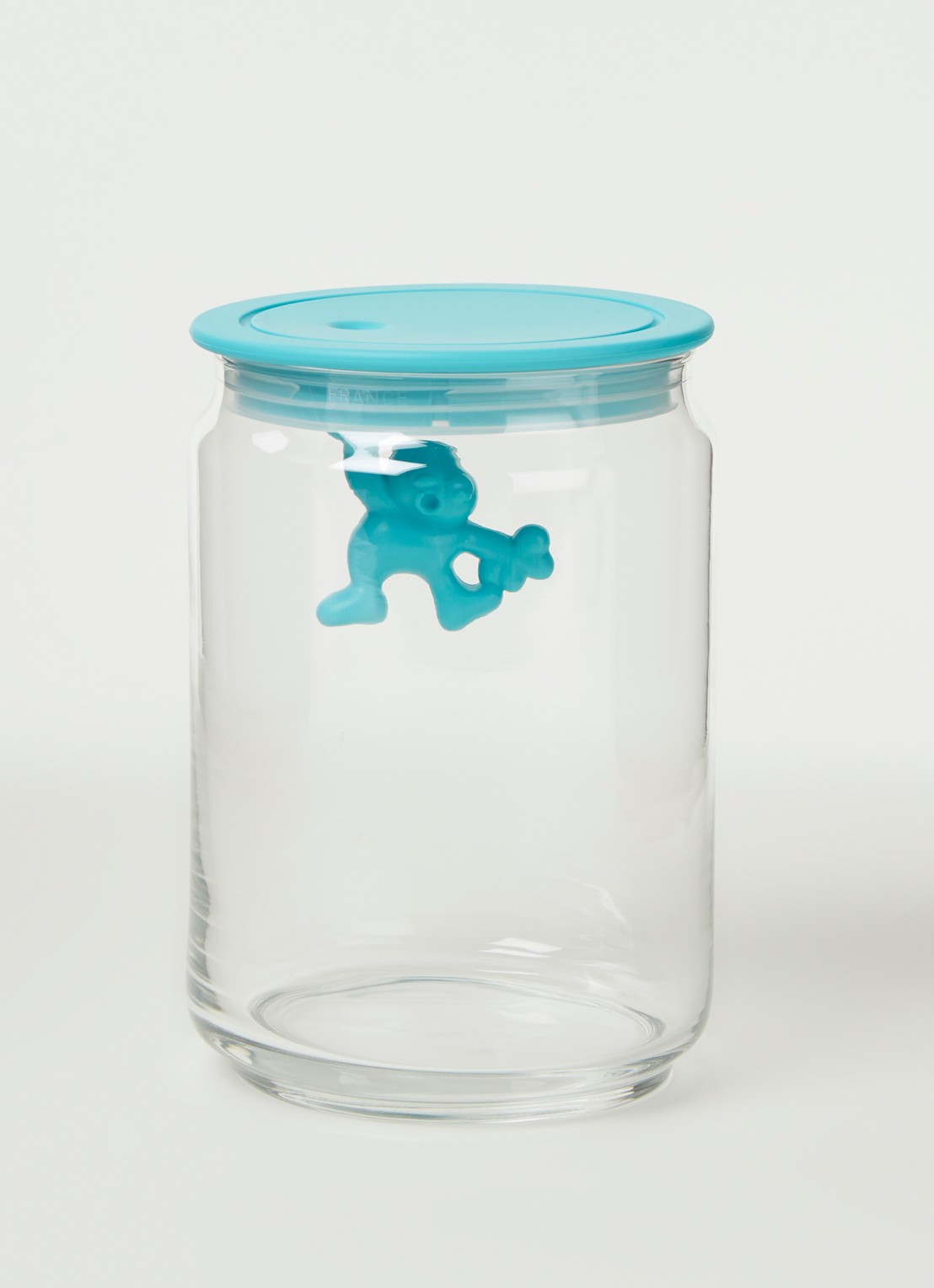 Alessi Gianni voorraadpot - voorkant 3 turquoise