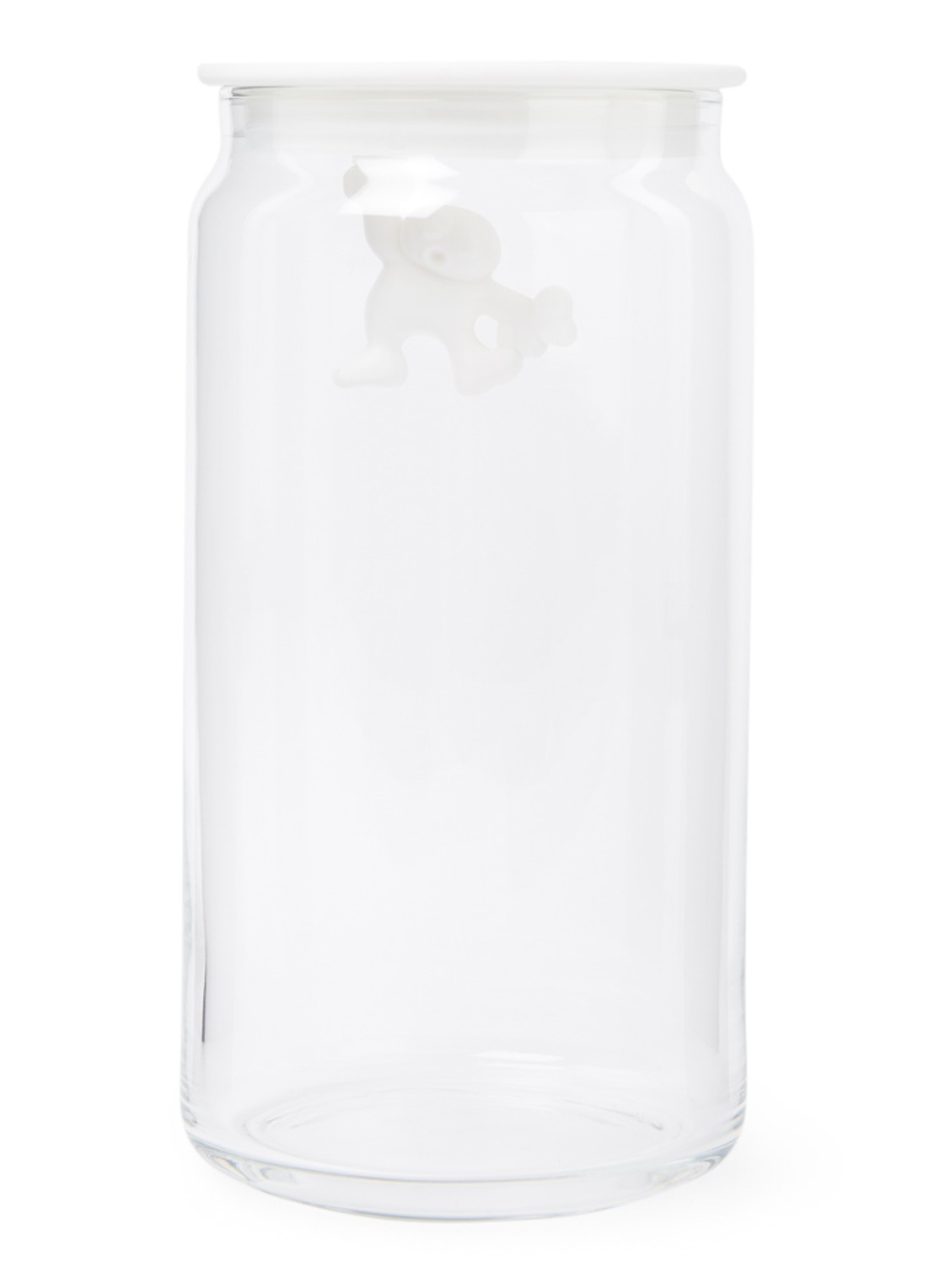 Alessi Gianni voorraadpot  - voorkant 2 wit