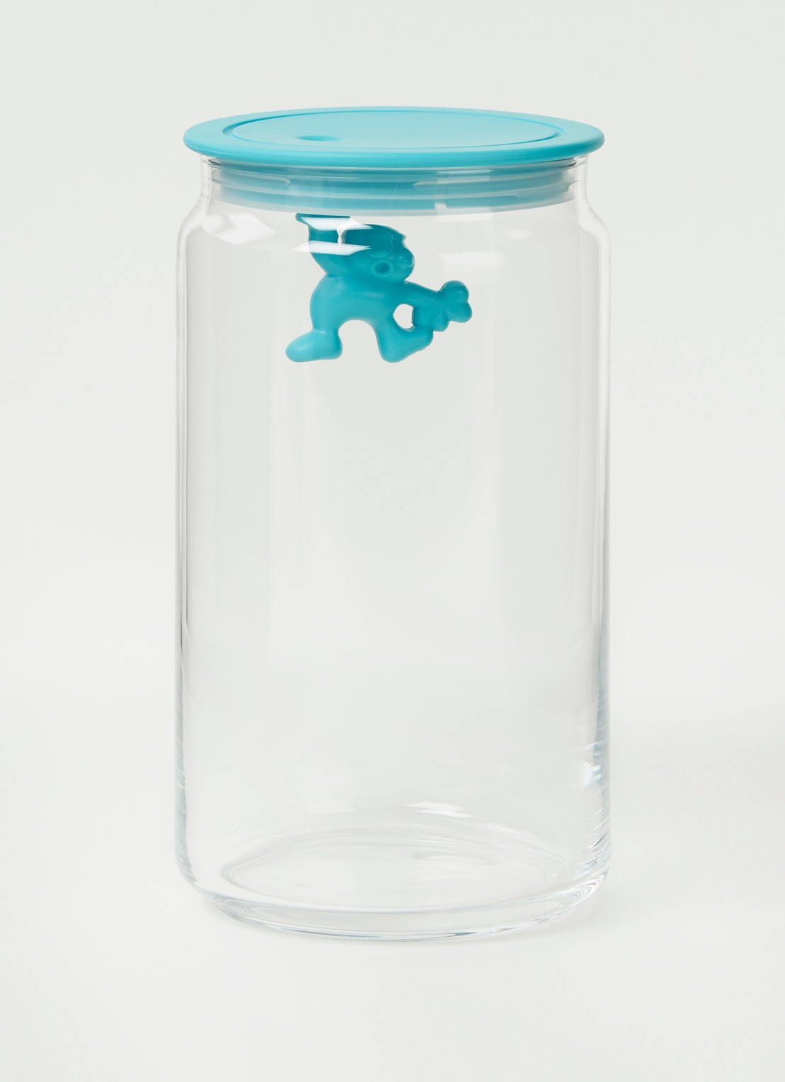 Alessi Gianni voorraadpot - voorkant 2 turquoise
