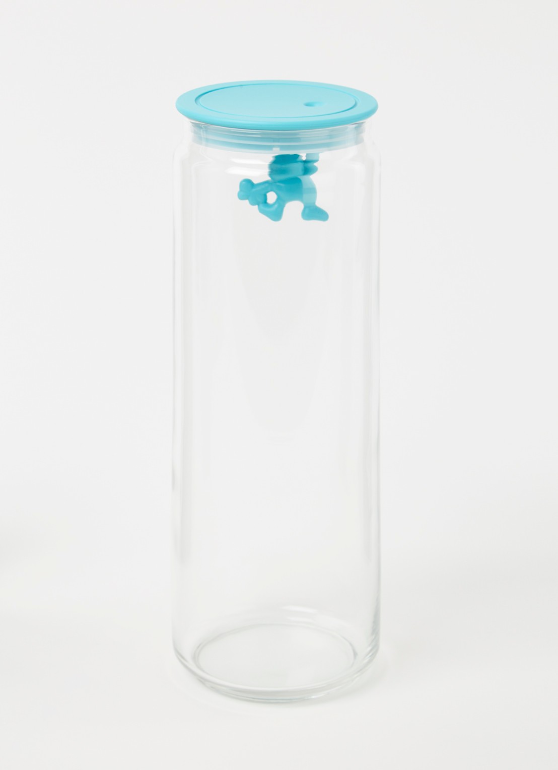 Alessi Gianni voorraadpot - voorkant 3 turquoise
