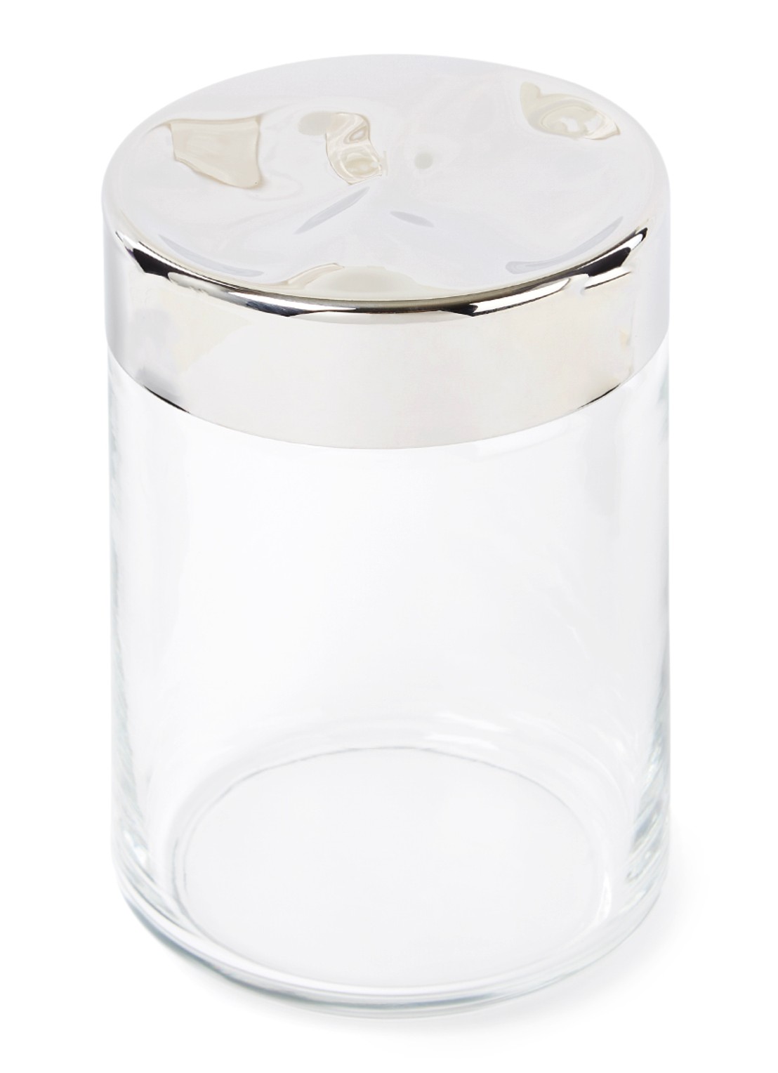 Alessi Julieta voorraadpot - voorkant zilver