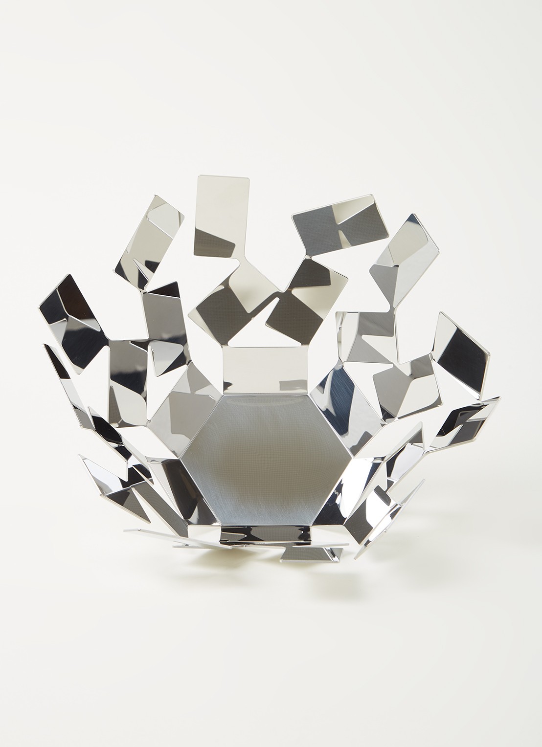 Alessi La Stanza dello Scirocco fruitschaal 27 cm - detail 3 zilver