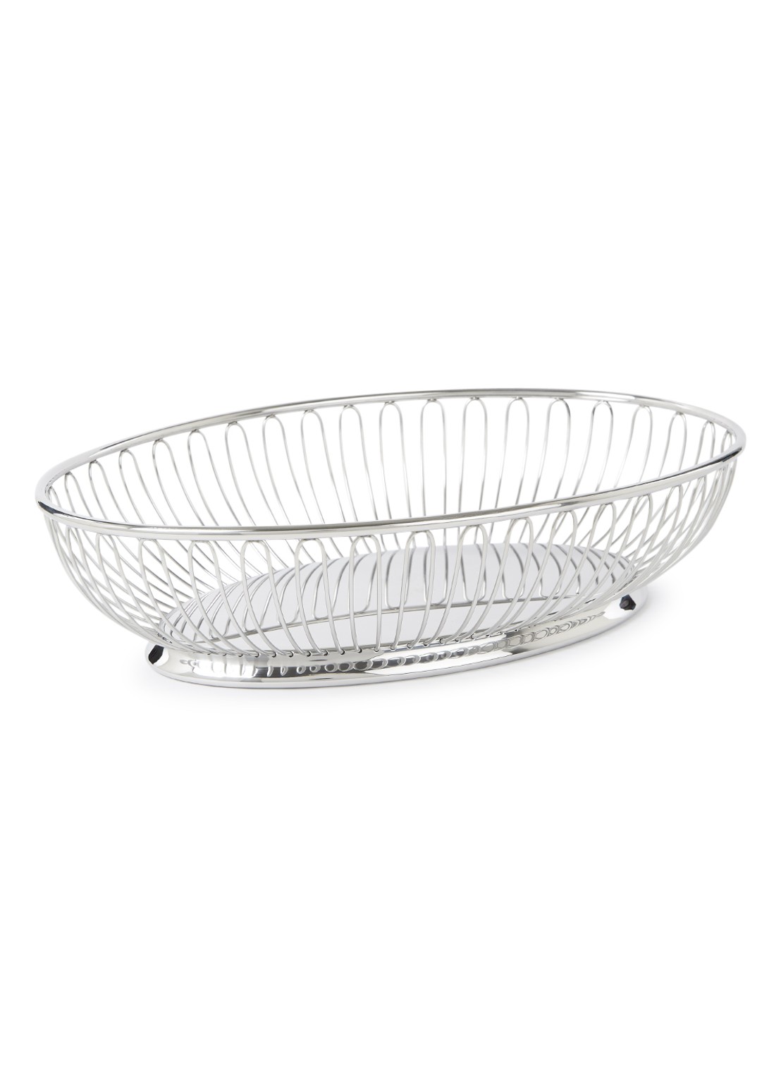 Alessi Mand van roestvrij staal 28 x 20 cm - voorkant 2 zilver