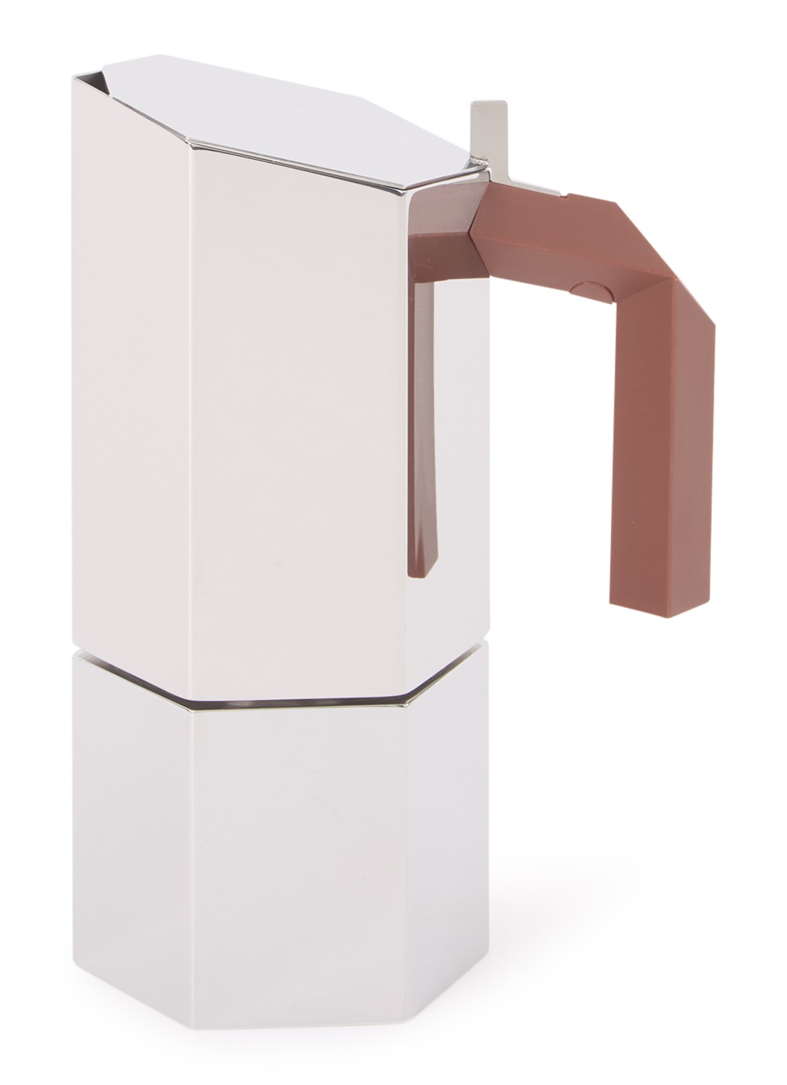 Alessi Menhir espresso koffiemaker 30 cl - voorkant zilver