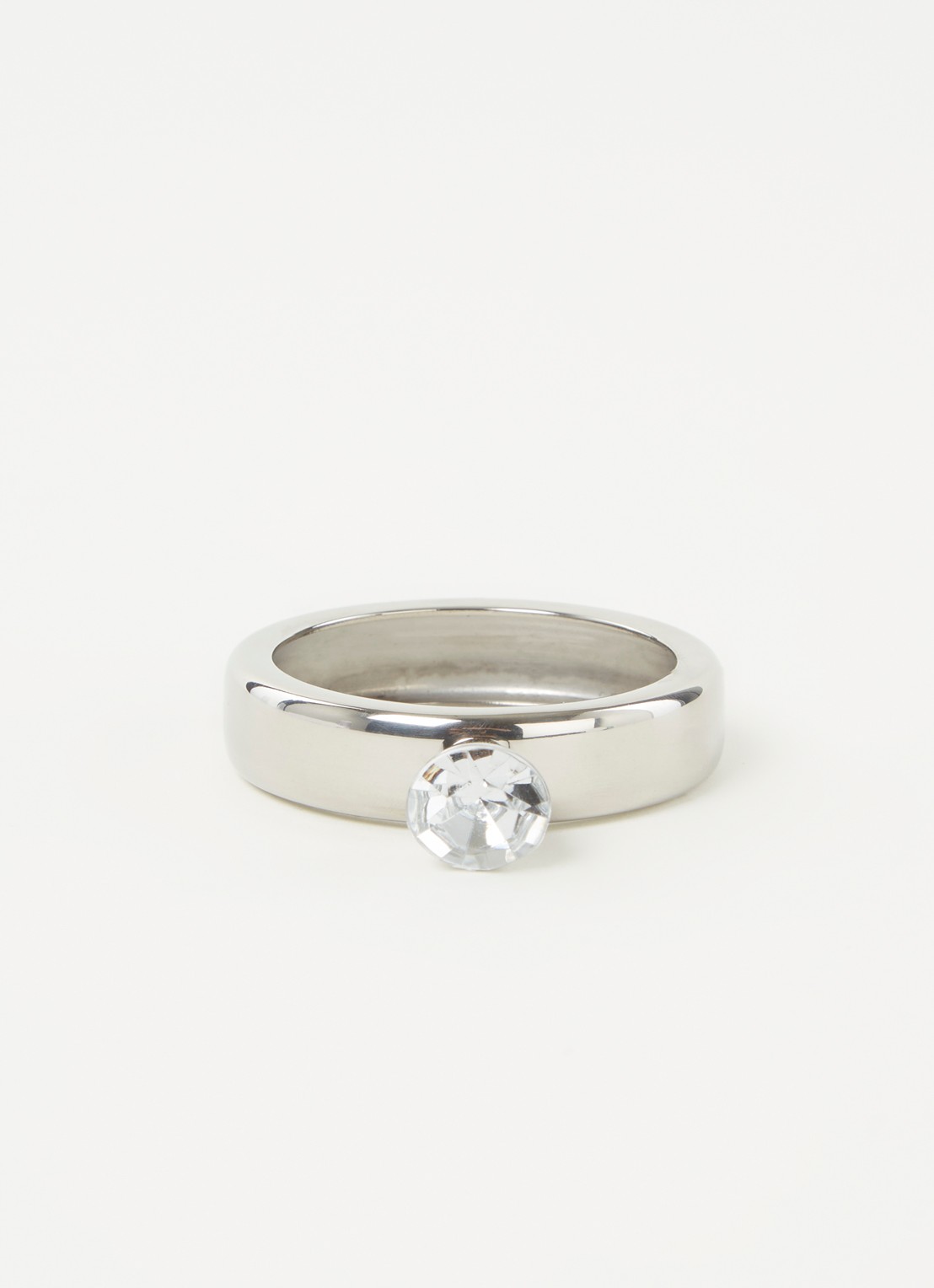 Alessi Noè druppelstop ring - voorkant 2 zilver