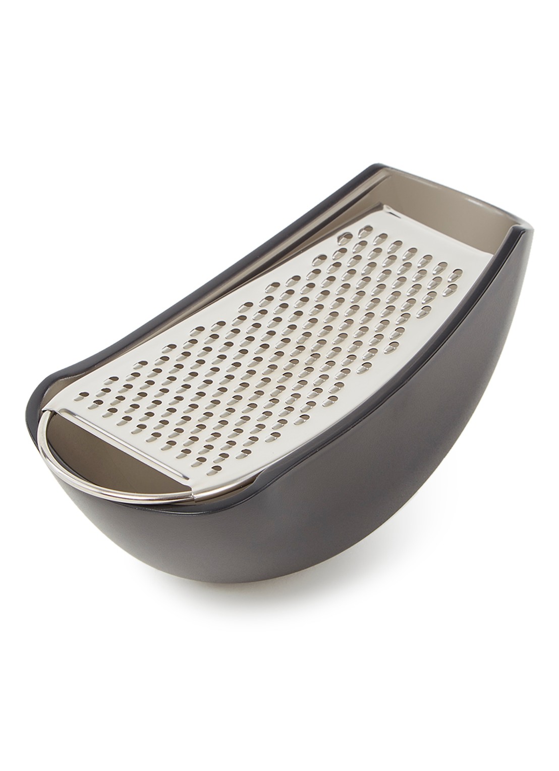 Alessi Parmenide kaasrasp 15 cm - voorkant zwart