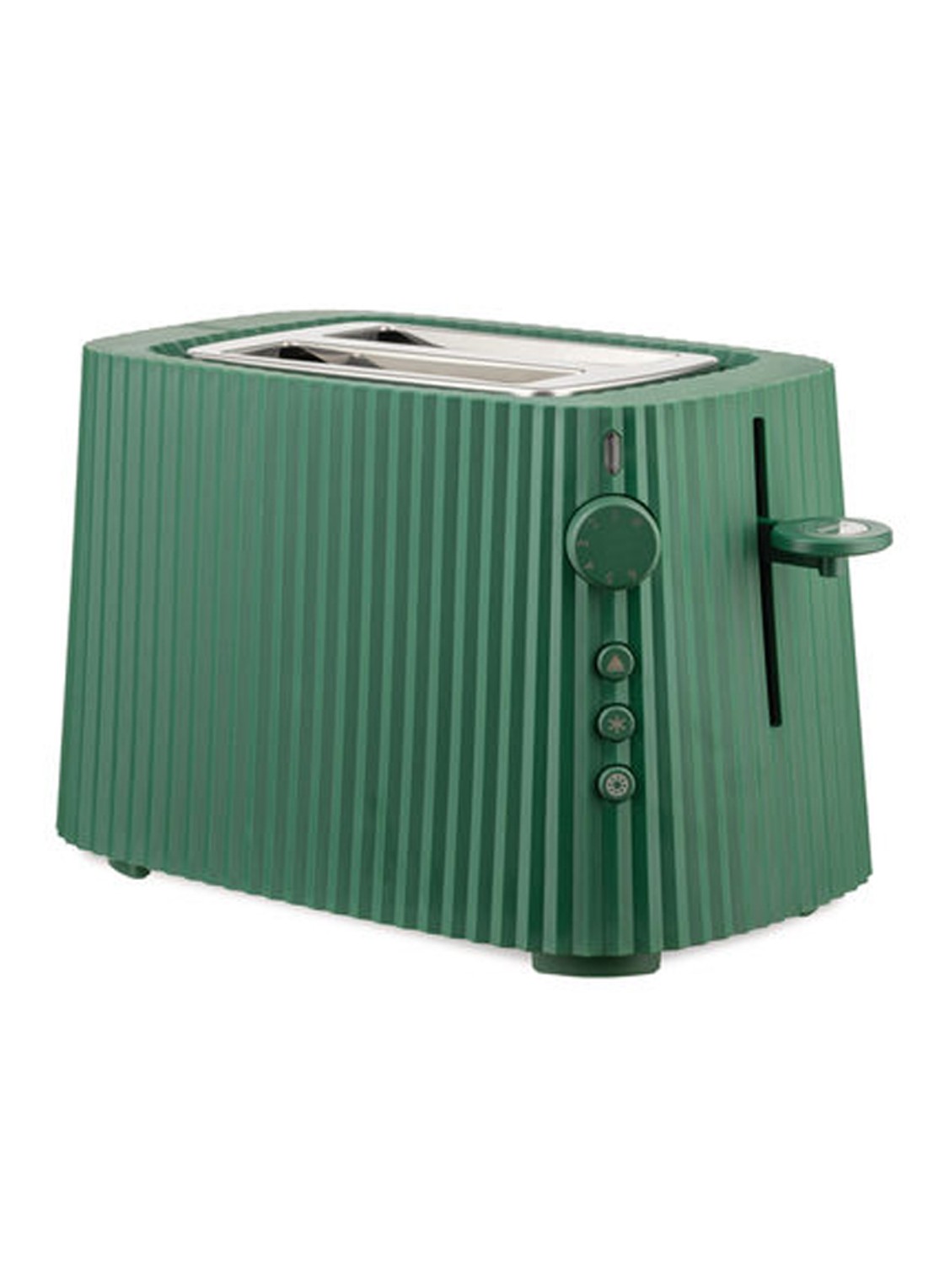 Alessi Plissé broodrooster 2-slots MDL08 - voorkant groen