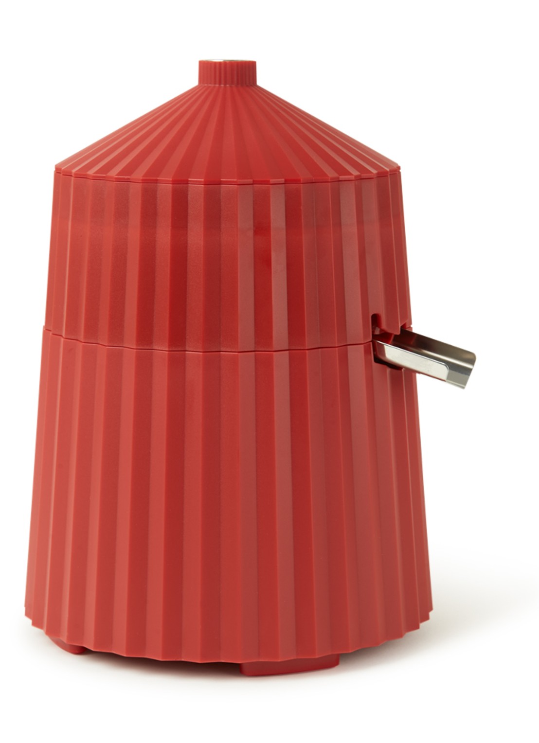 Alessi Plissé elektrische citruspers MDL07R - voorkant 2 steenrood