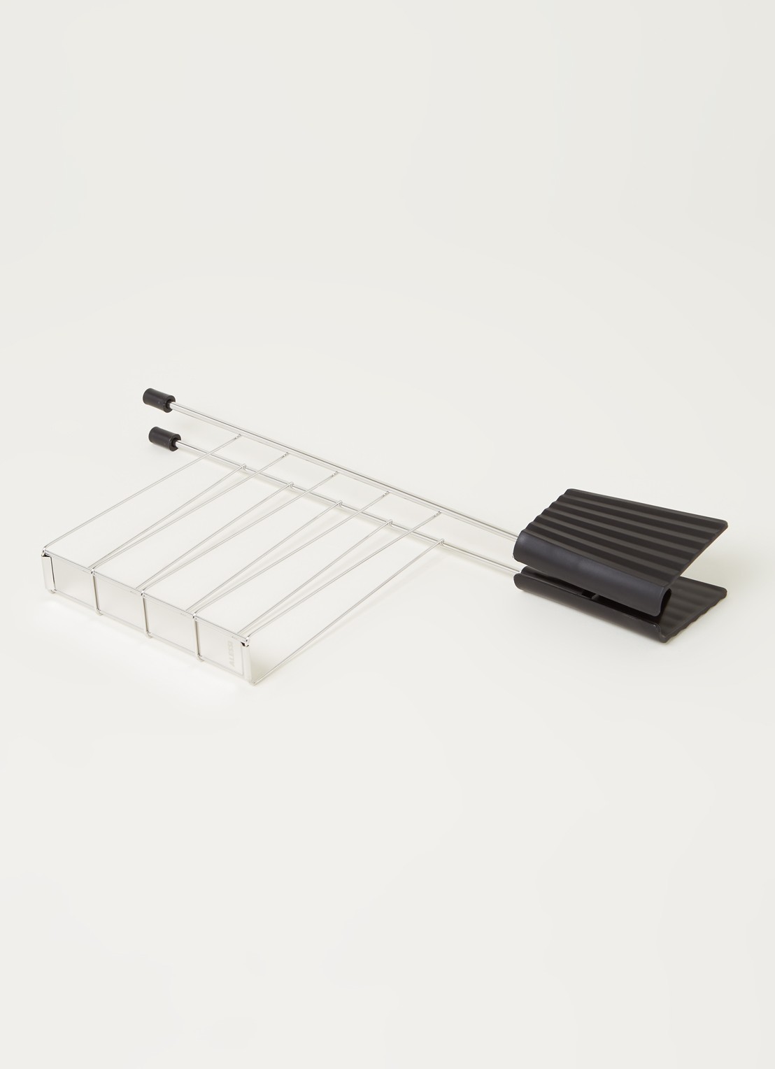 Alessi Plissé tostiklem set van 2  - voorkant 2 zwart