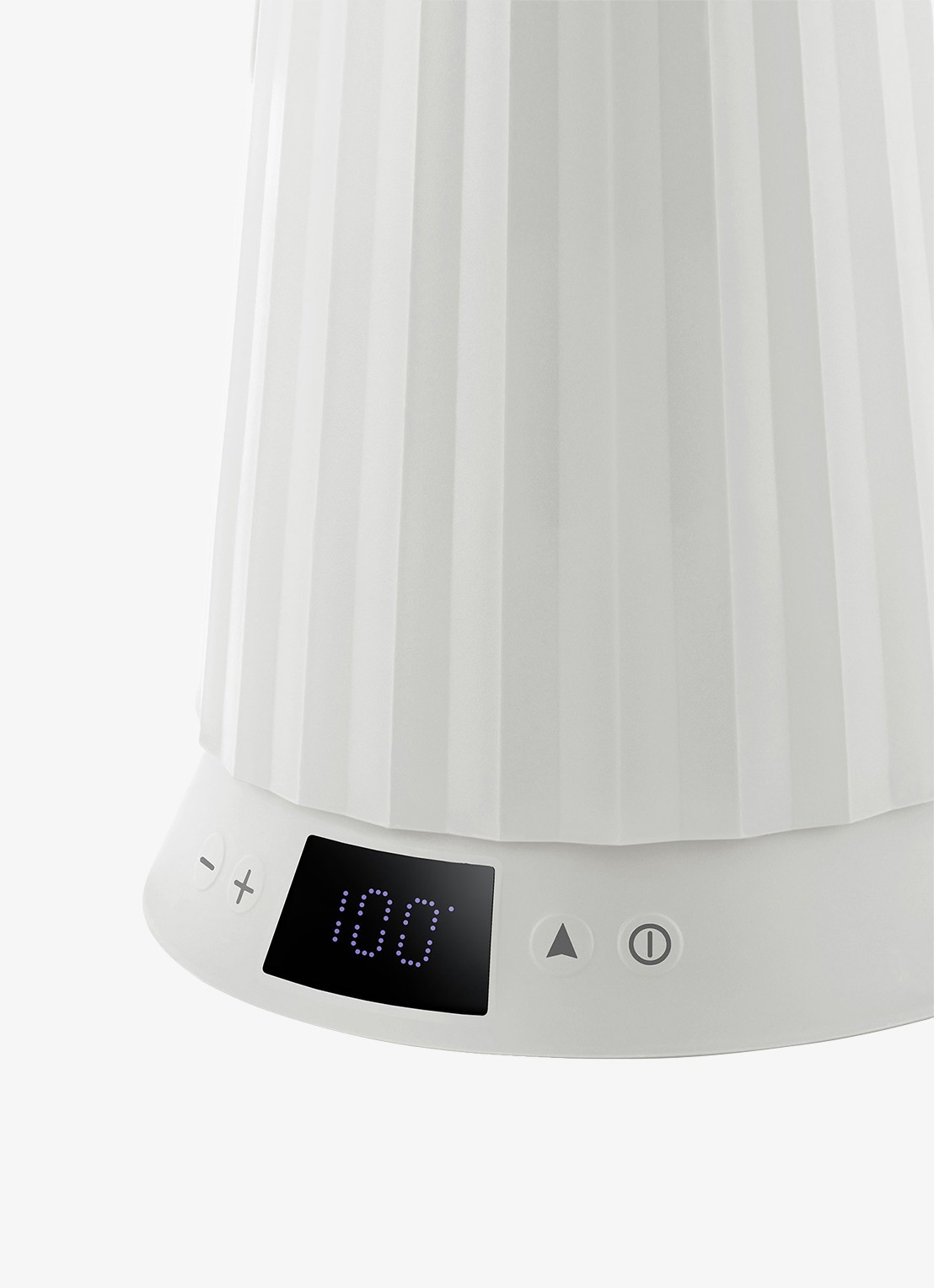 Alessi Plissé Waterkoker 1,7 liter MDL21 W - detail 3 wit