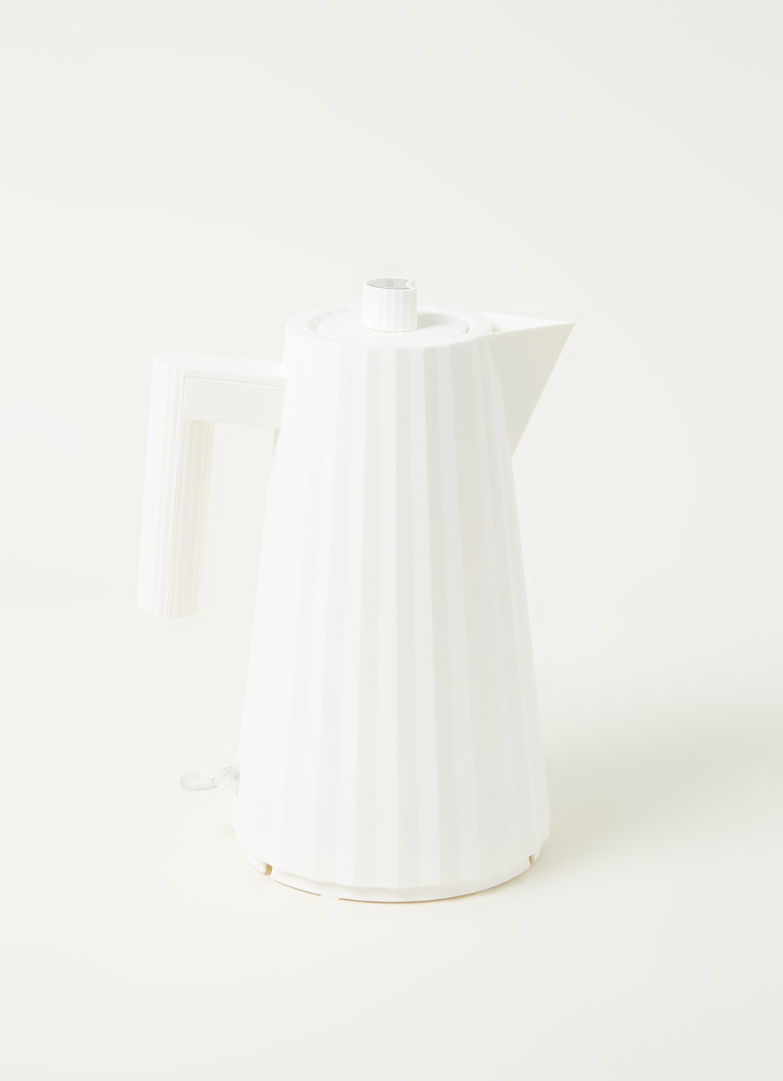 Alessi Plissé waterkoker 1,7 liter - voorkant 3 wit