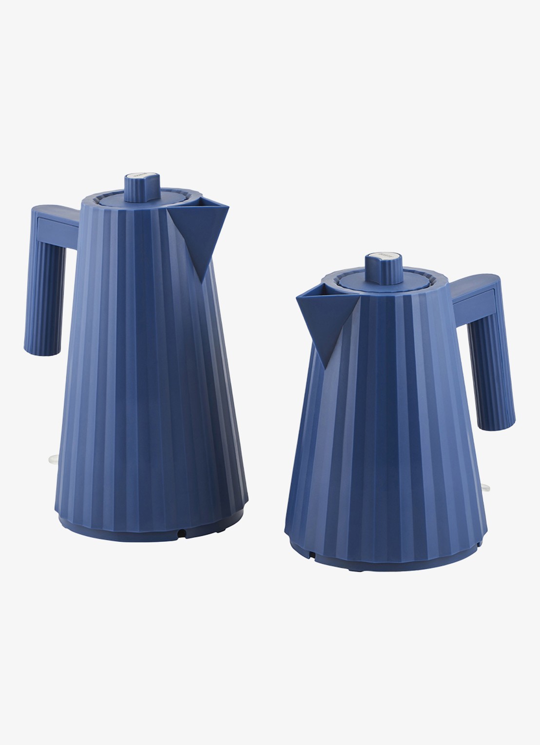 Alessi Plissé Waterkoker 1 liter MDL06/1DAZ - detail 3 blauw