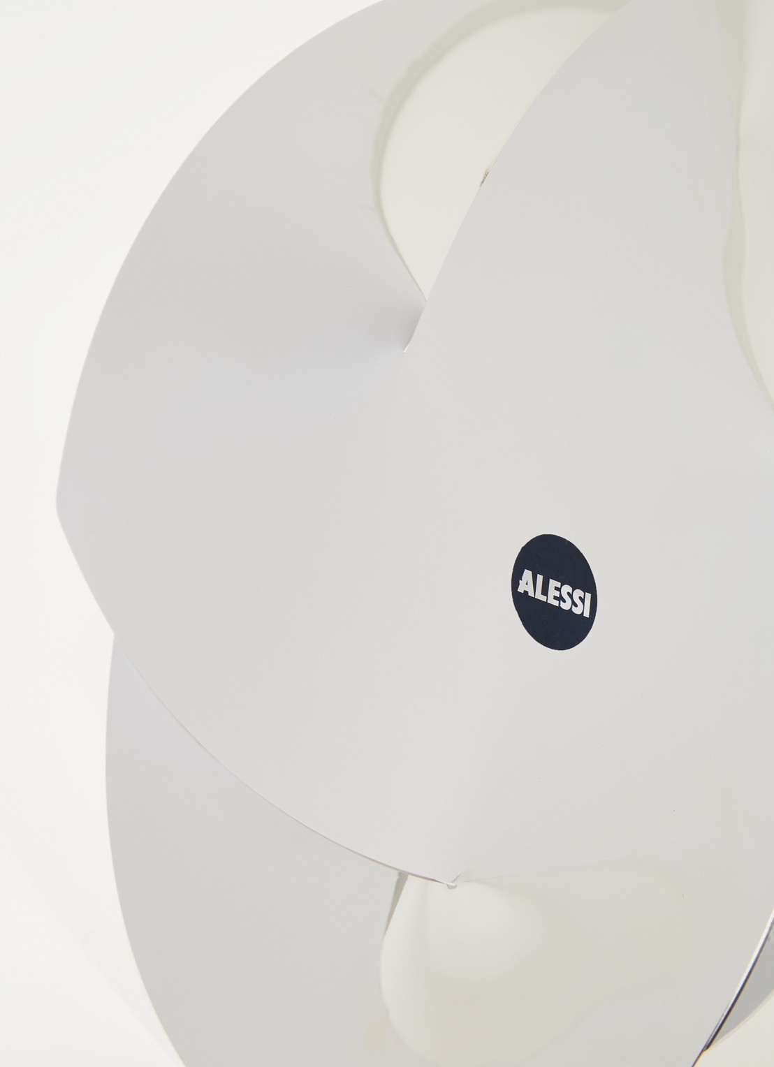Alessi Resonance fruitschaal 40 cm - detail zilver