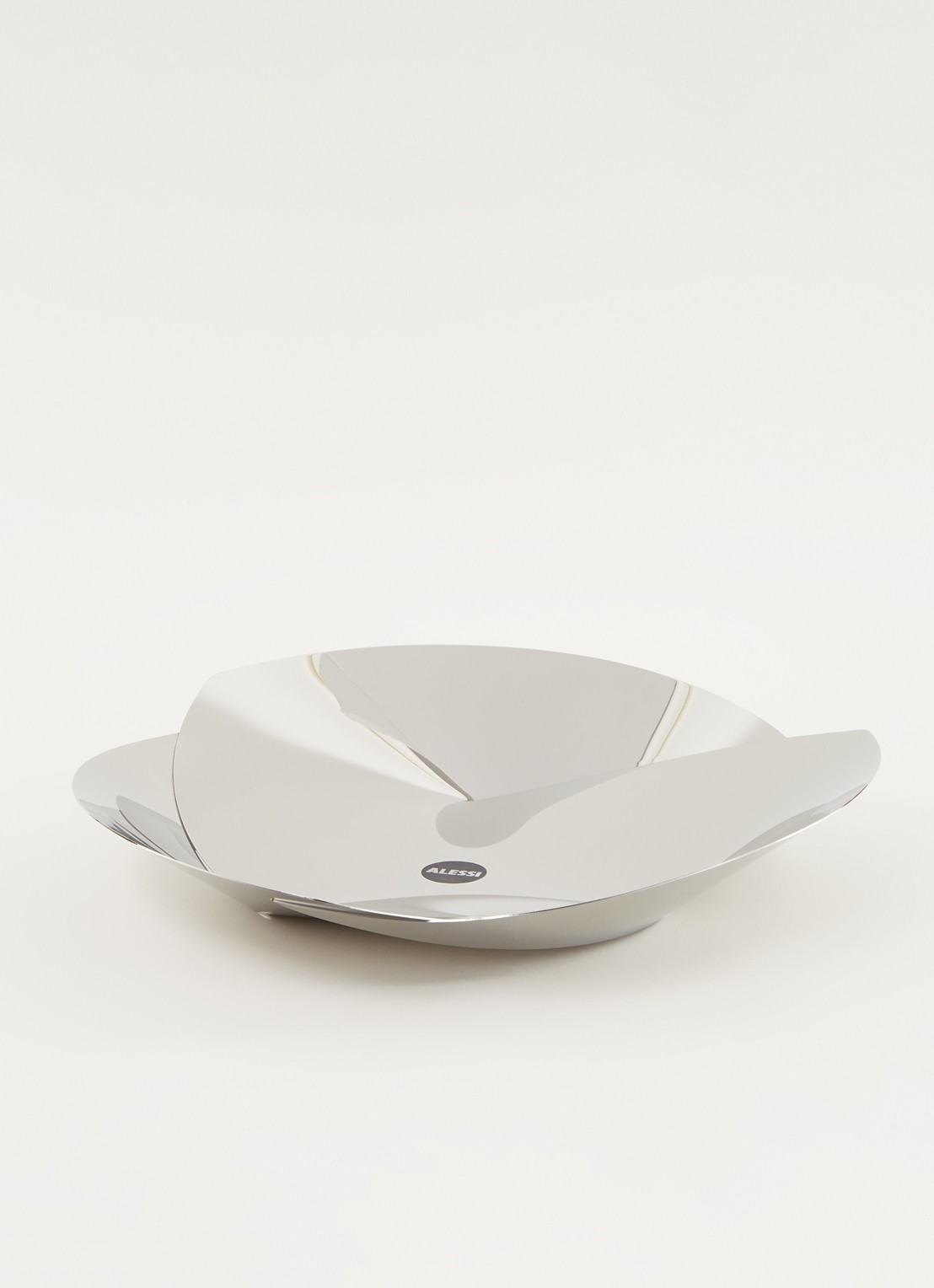 Alessi Resonance fruitschaal 40 cm - voorkant 3 zilver