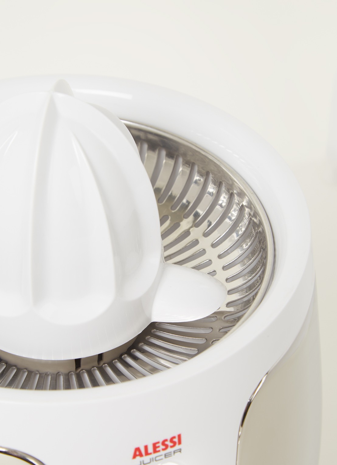 Alessi SG63 elektrische citruspers - detail wit