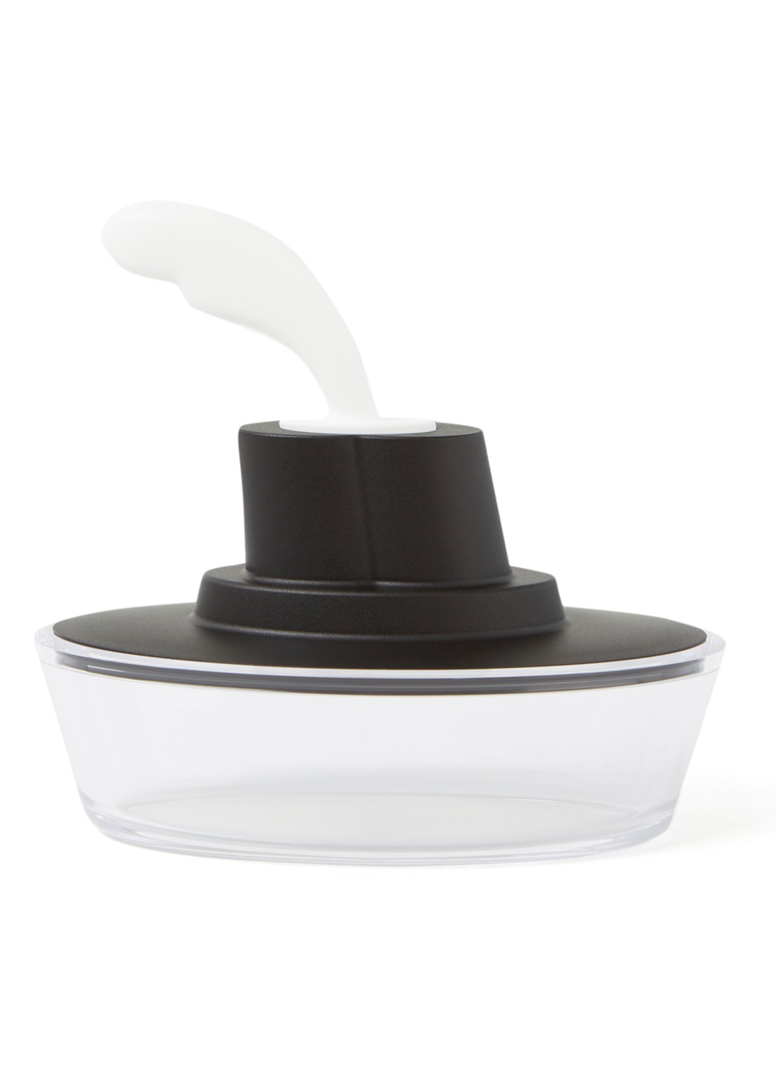 Alessi Ship Shape botervloot 15,5 cm - voorkant 2 zwart
