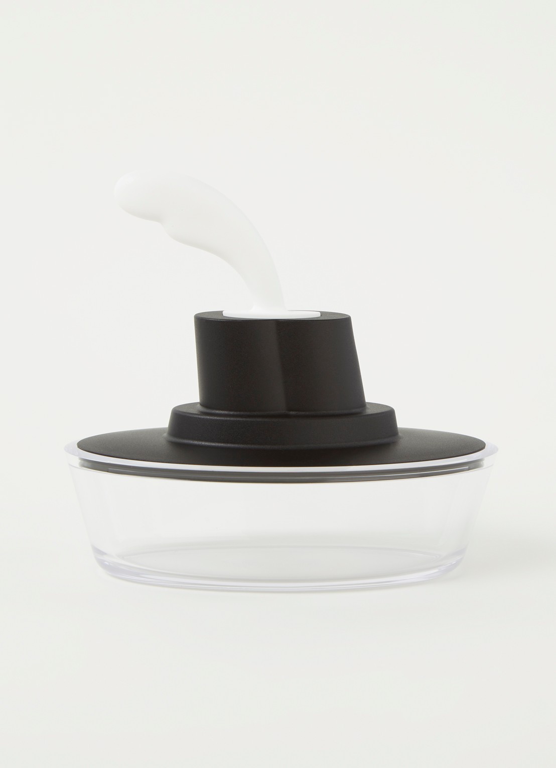 Alessi Ship Shape botervloot 15,5 cm - voorkant 3 zwart