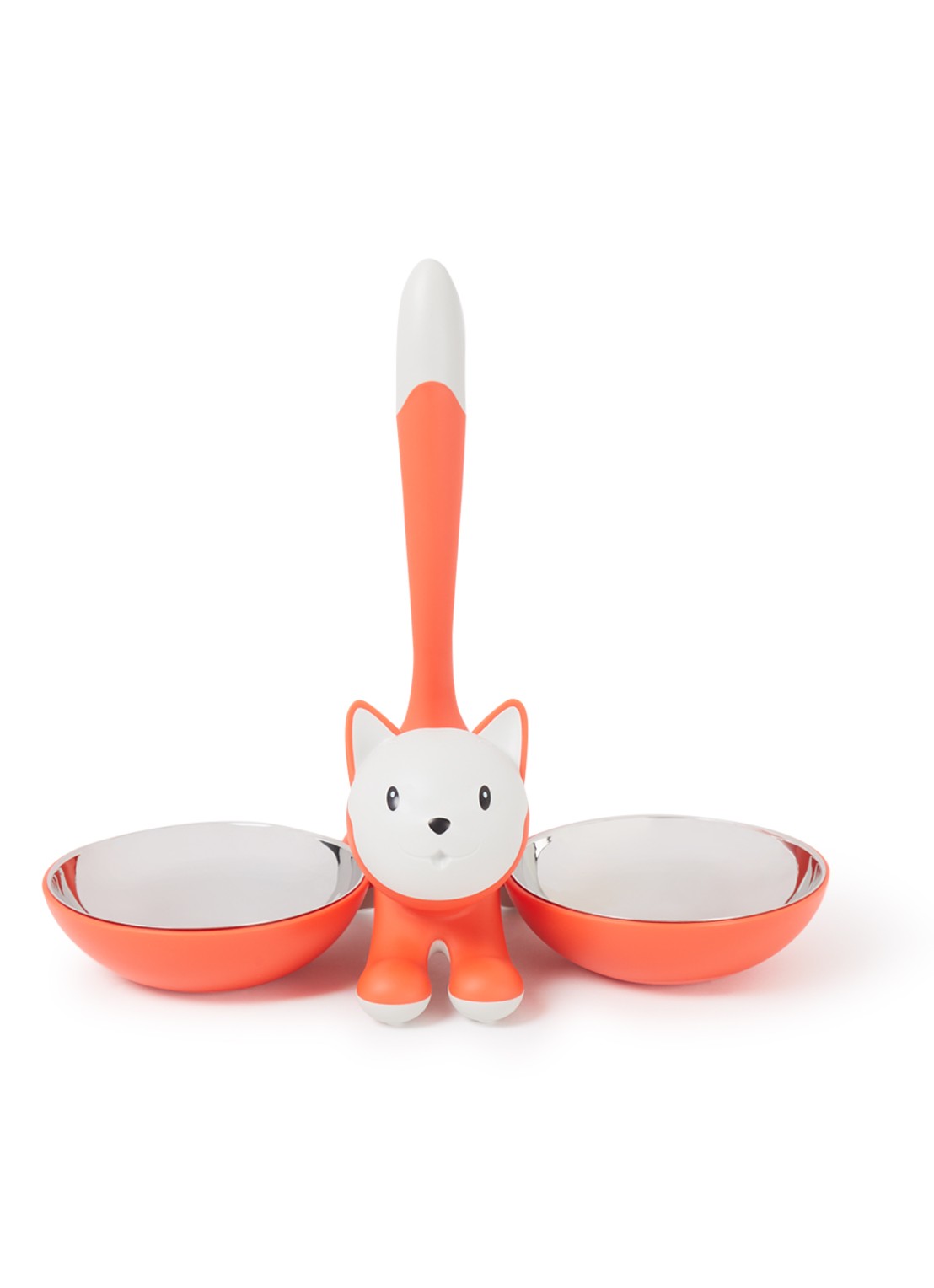 Alessi Tigrito kattenvoerbak 32  cm - voorkant oranje