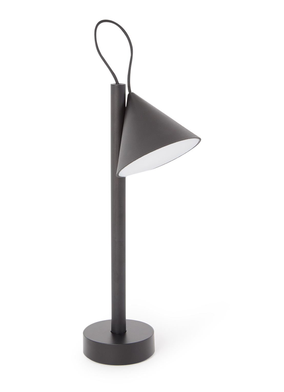 Alessi Tsumiki tafellamp 16,4 x 11 x 33,7 cm - voorkant zwart