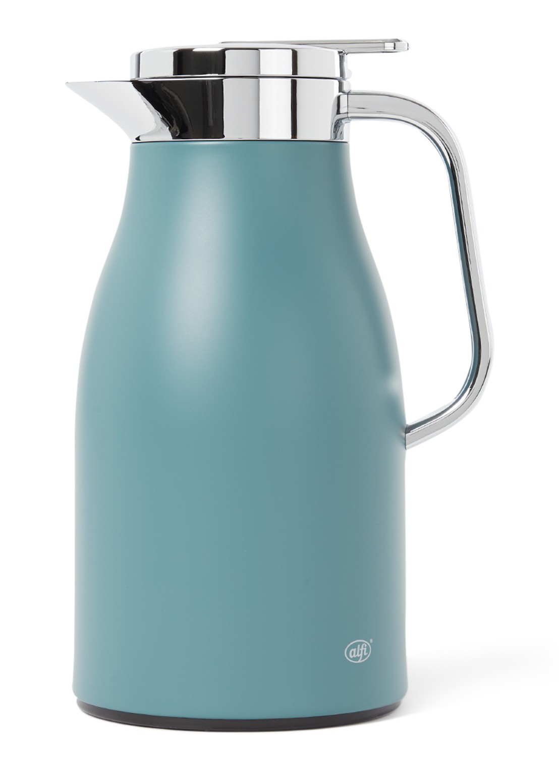 Alfi Thermoskan Skyline 1,0 liter  - voorkant staalblauw