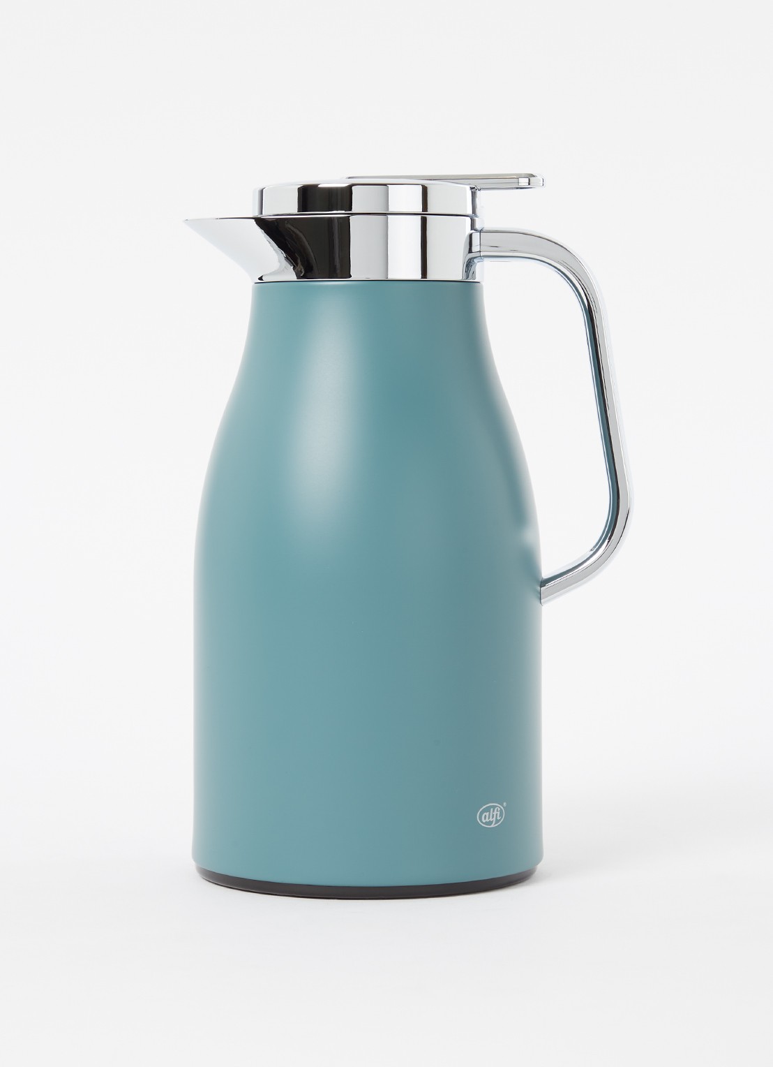 Alfi Thermoskan Skyline 1,0 liter  - voorkant 2 staalblauw