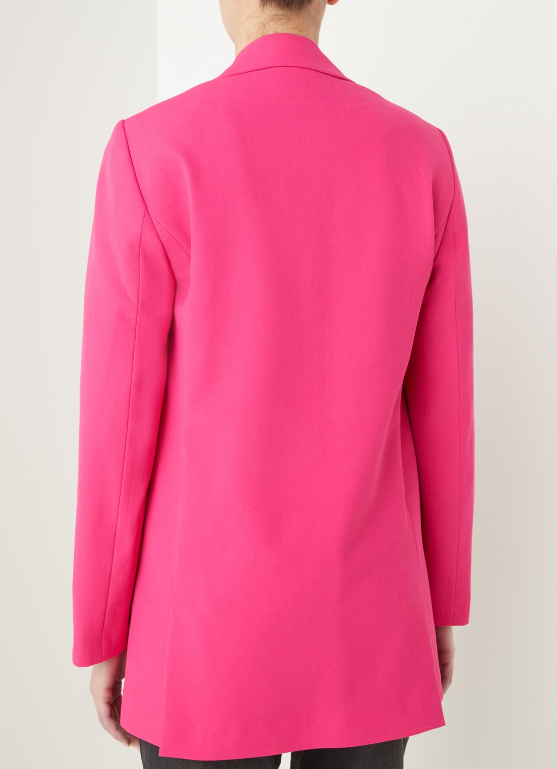 Alix The Label Longline blazer met klepzakken - achterkant 2 roze