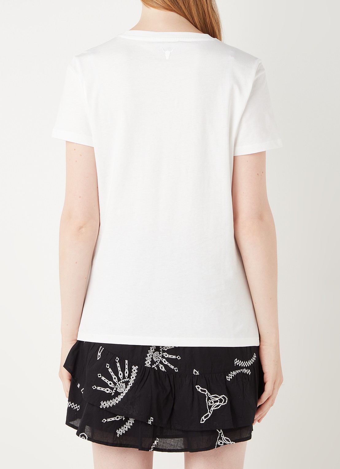 Alix The Label T-shirt met logoprint - achterkant 4 wit