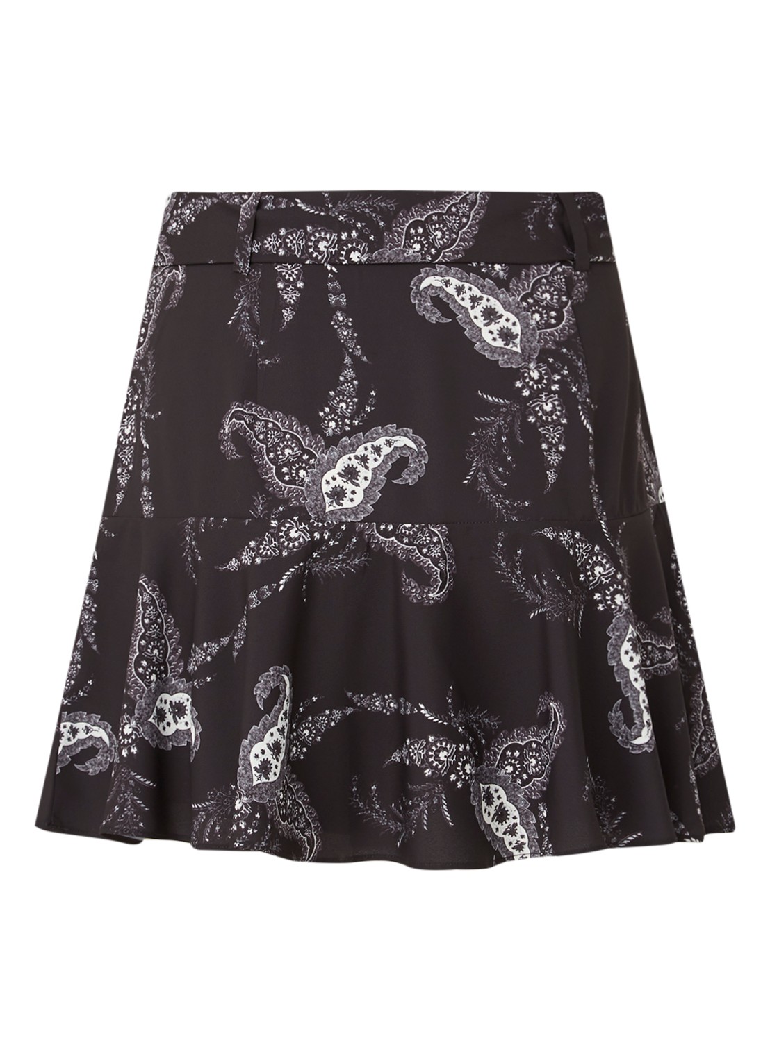 ALLSAINTS FRIDA KASHMIR SKIRT (WS081T) - achterkant 3 zwart