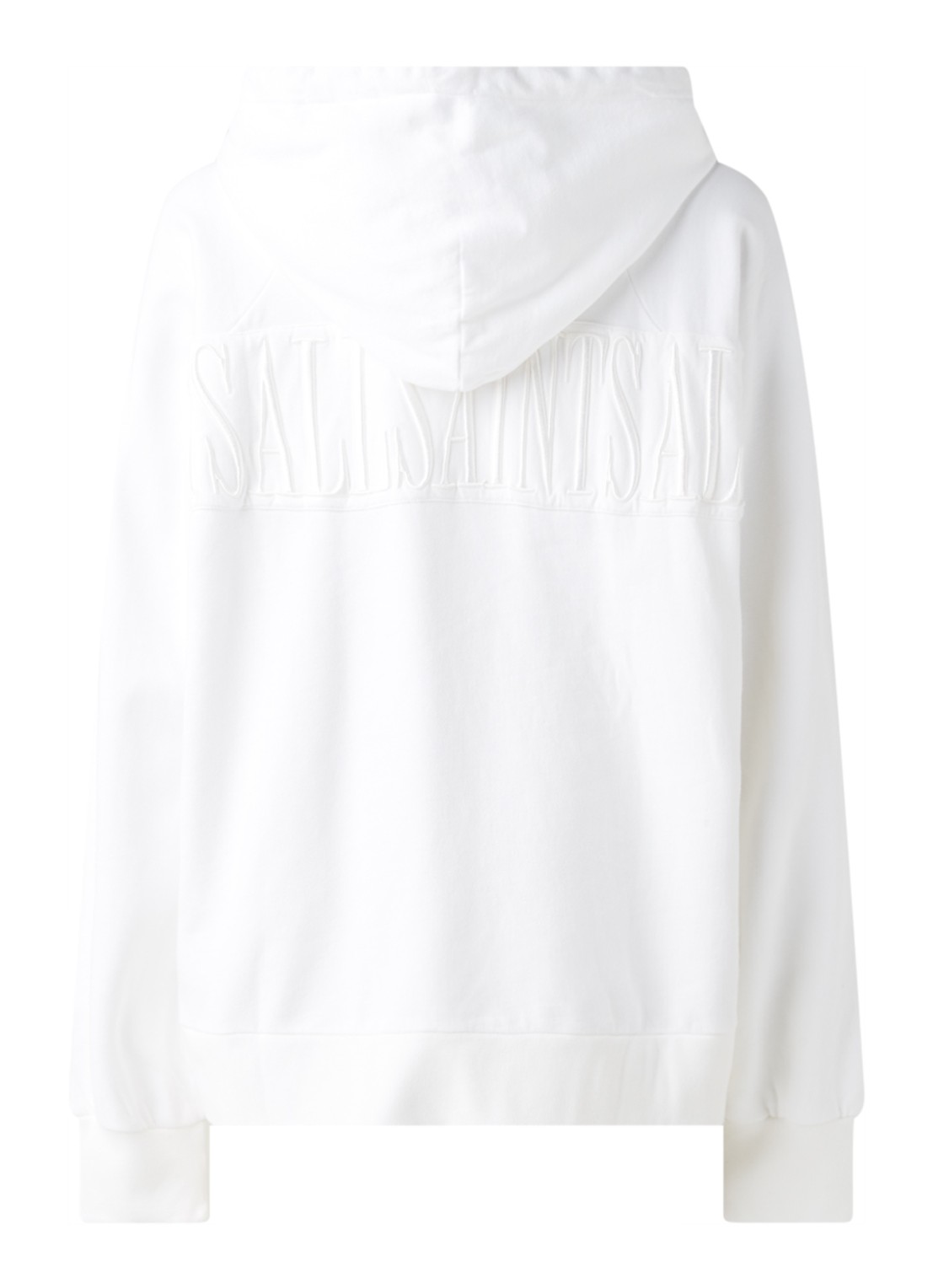 ALLSAINTS Talon hoodie met logoborduring en buidelzak - achterkant 3 wit