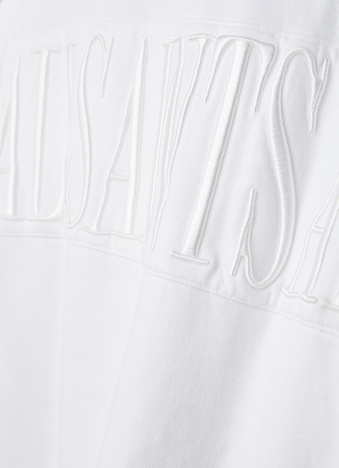 ALLSAINTS Talon hoodie met logoborduring en buidelzak - detail wit