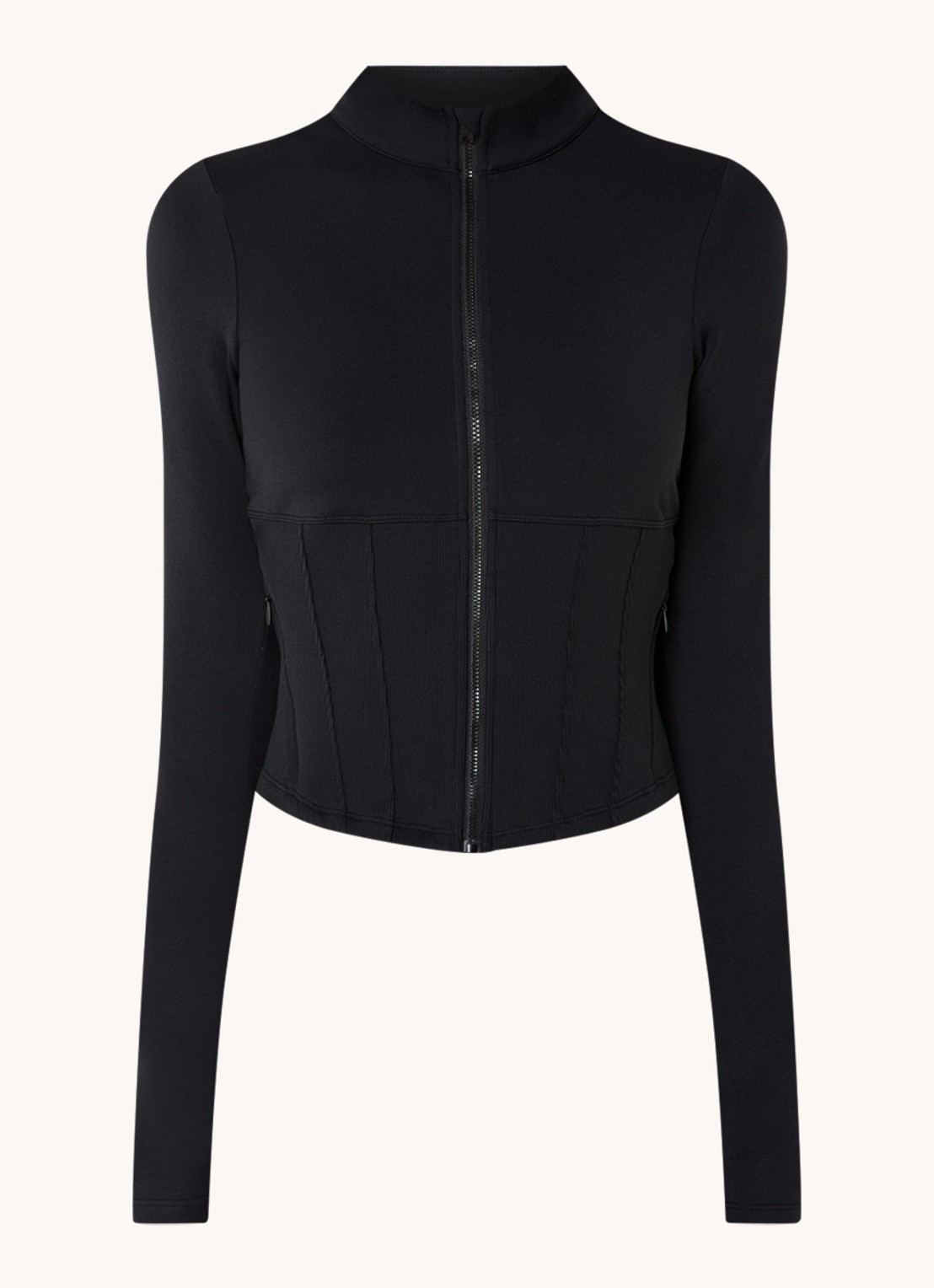 Alo Yoga Trainingsvest met steekzakken - voorkant 2 zwart
