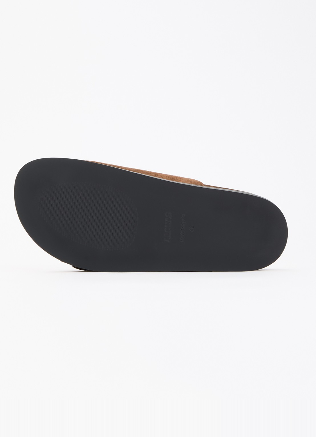 ALOHAS Alba slipper van suède - detail 4 bruin