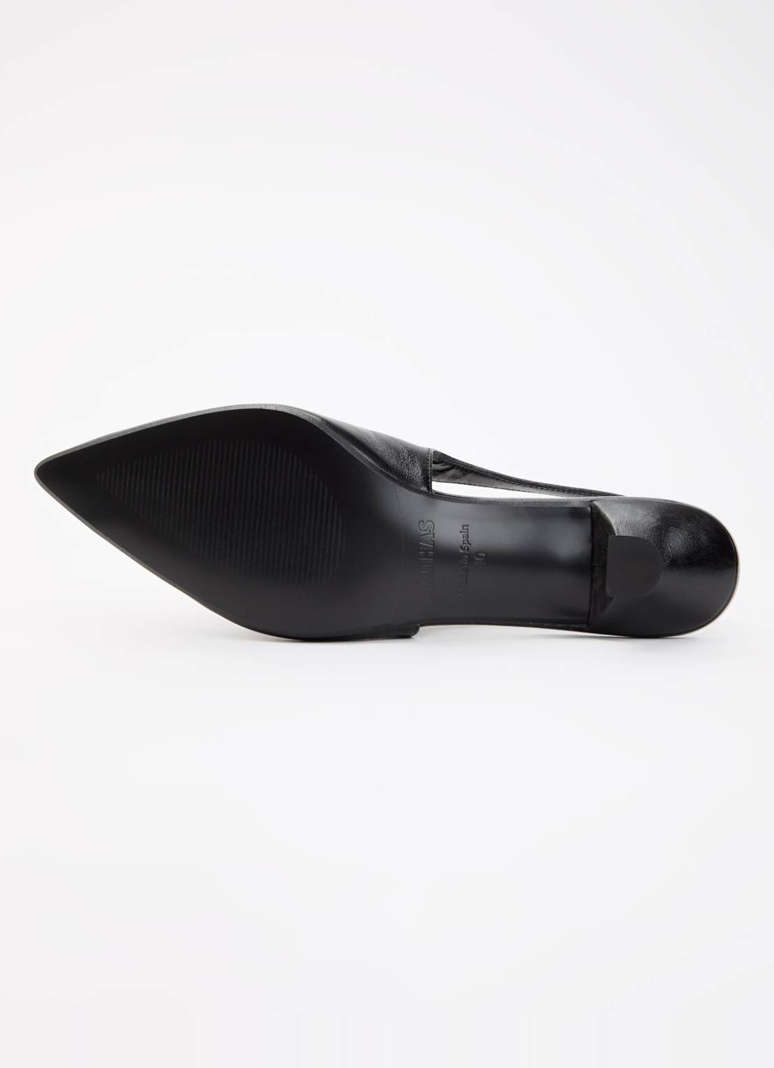 ALOHAS Eros sling-back van leer - detail 3 zwart