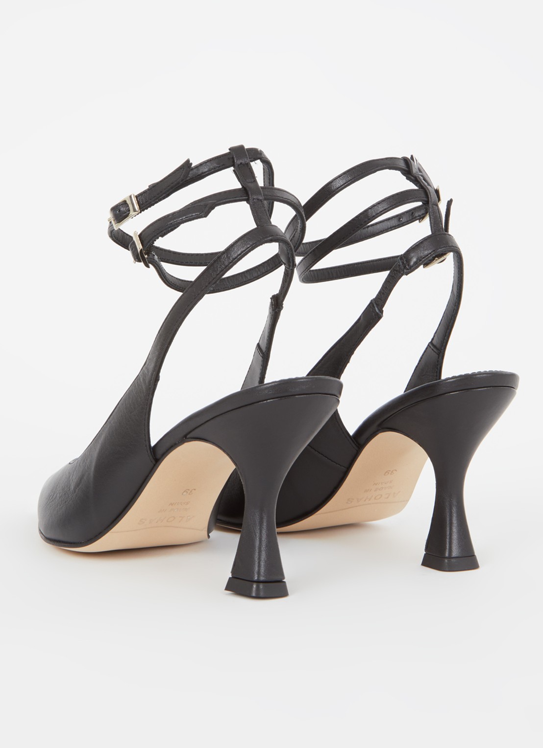 ALOHAS Louise slingback van leer - detail 2 zwart