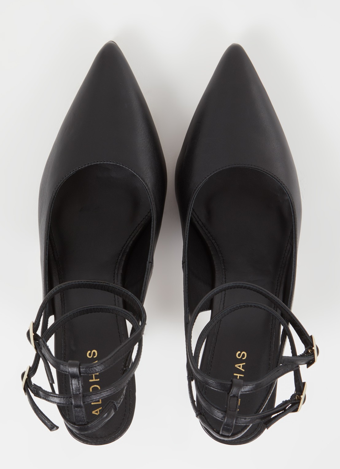 ALOHAS Louise slingback van leer - detail 3 zwart