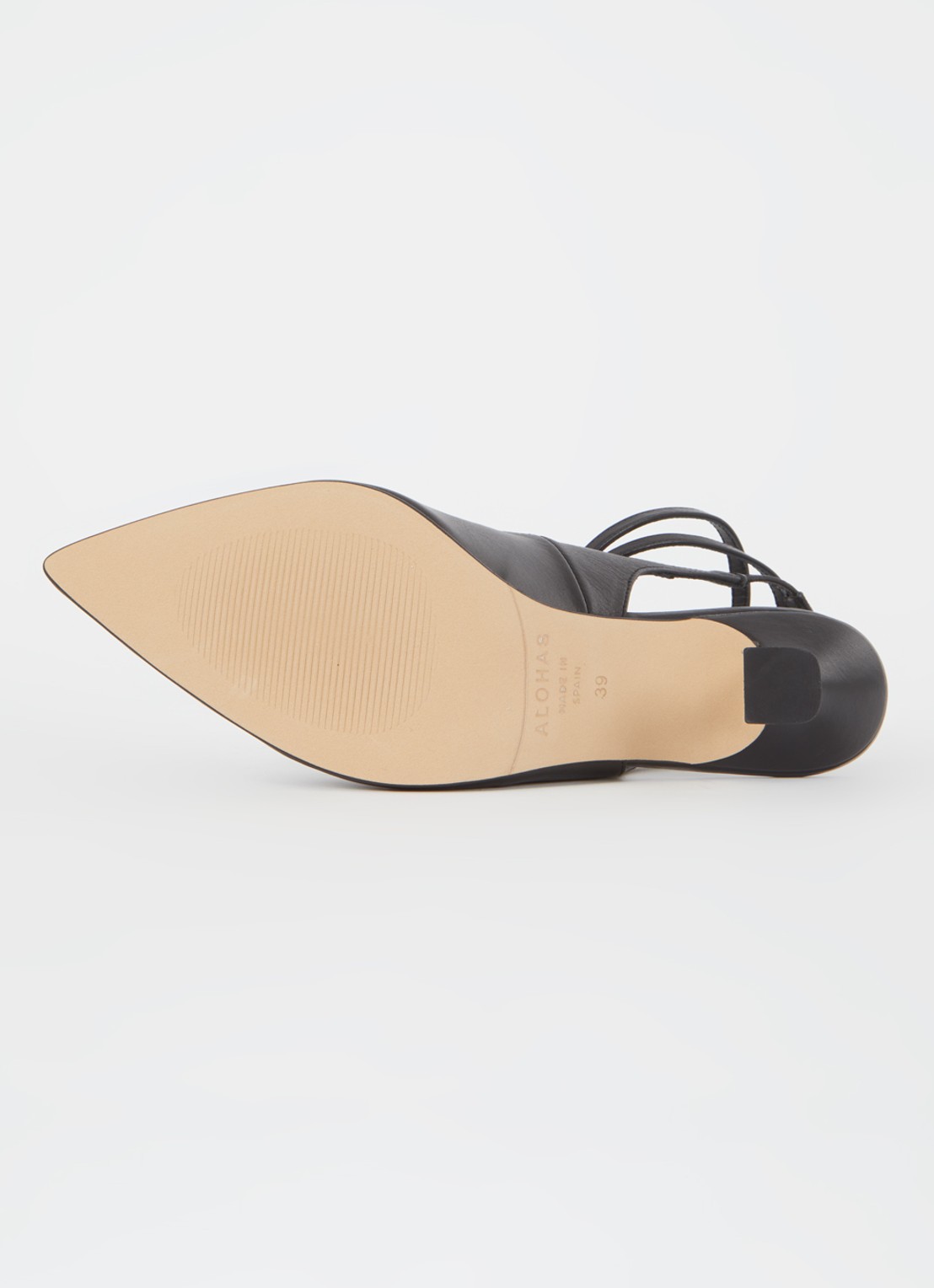 ALOHAS Louise slingback van leer - detail 4 zwart