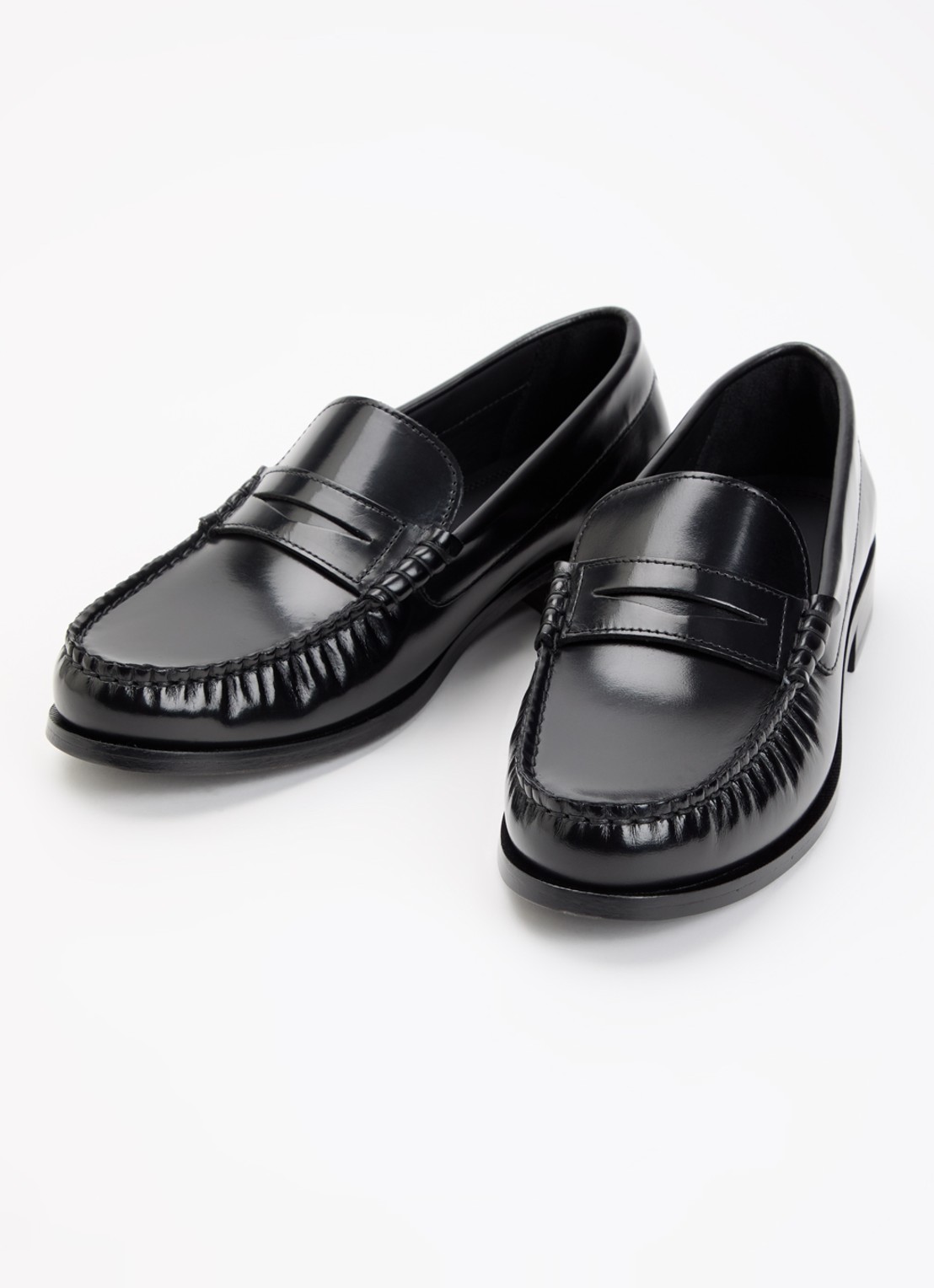 ALOHAS Rivet loafer van leer - detail 2 zwart