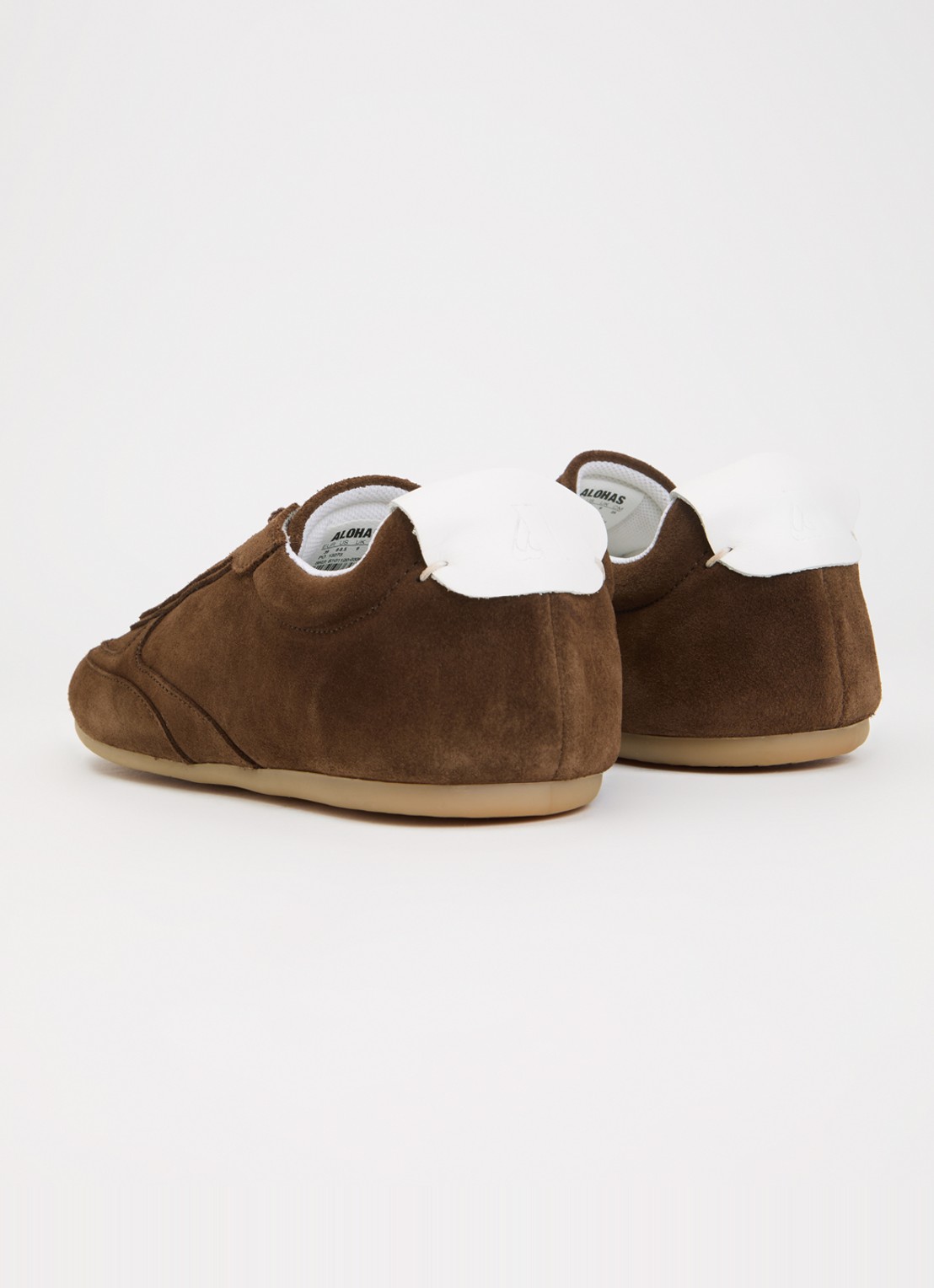 ALOHAS Tb.24 sneaker van suède - achterkant 2 chocoladebruin