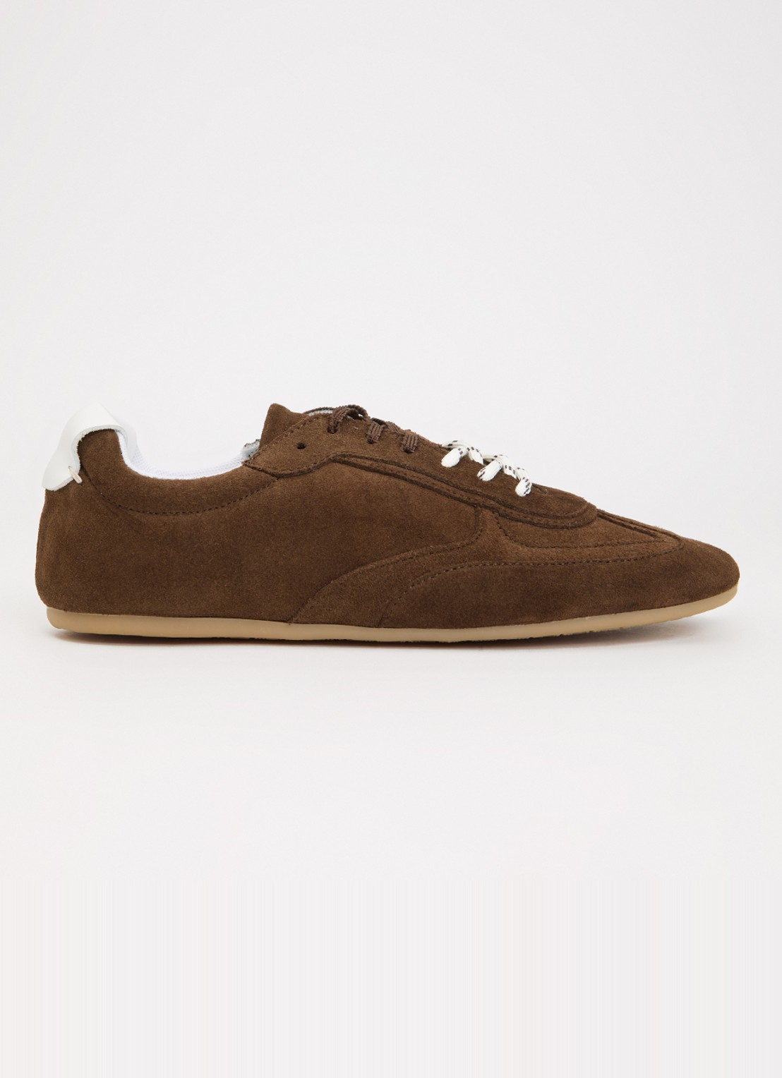 ALOHAS Tb.24 sneaker van suède - voorkant chocoladebruin