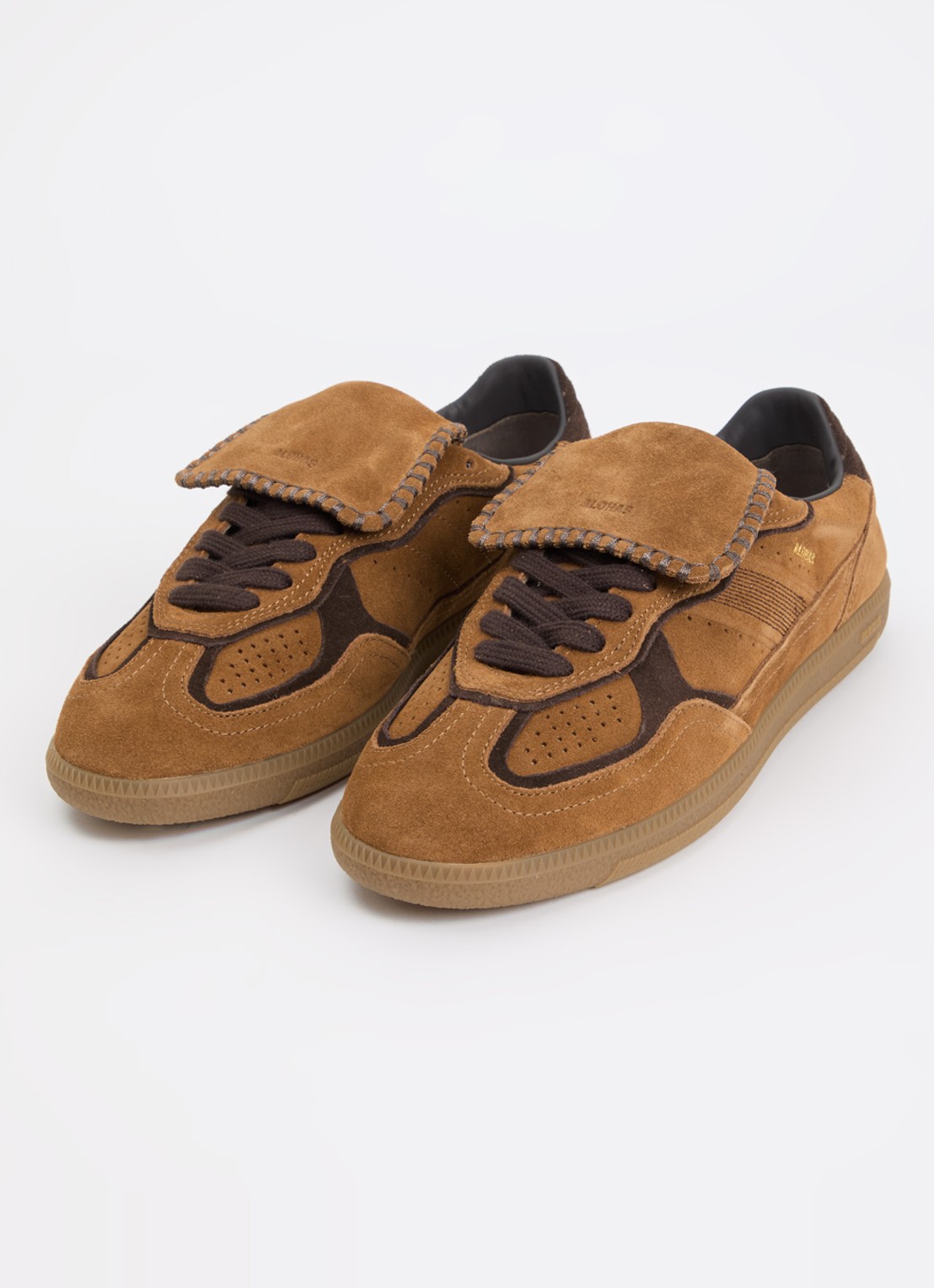 ALOHAS Tb.490 Club sneaker van suède - detail 2 cognac